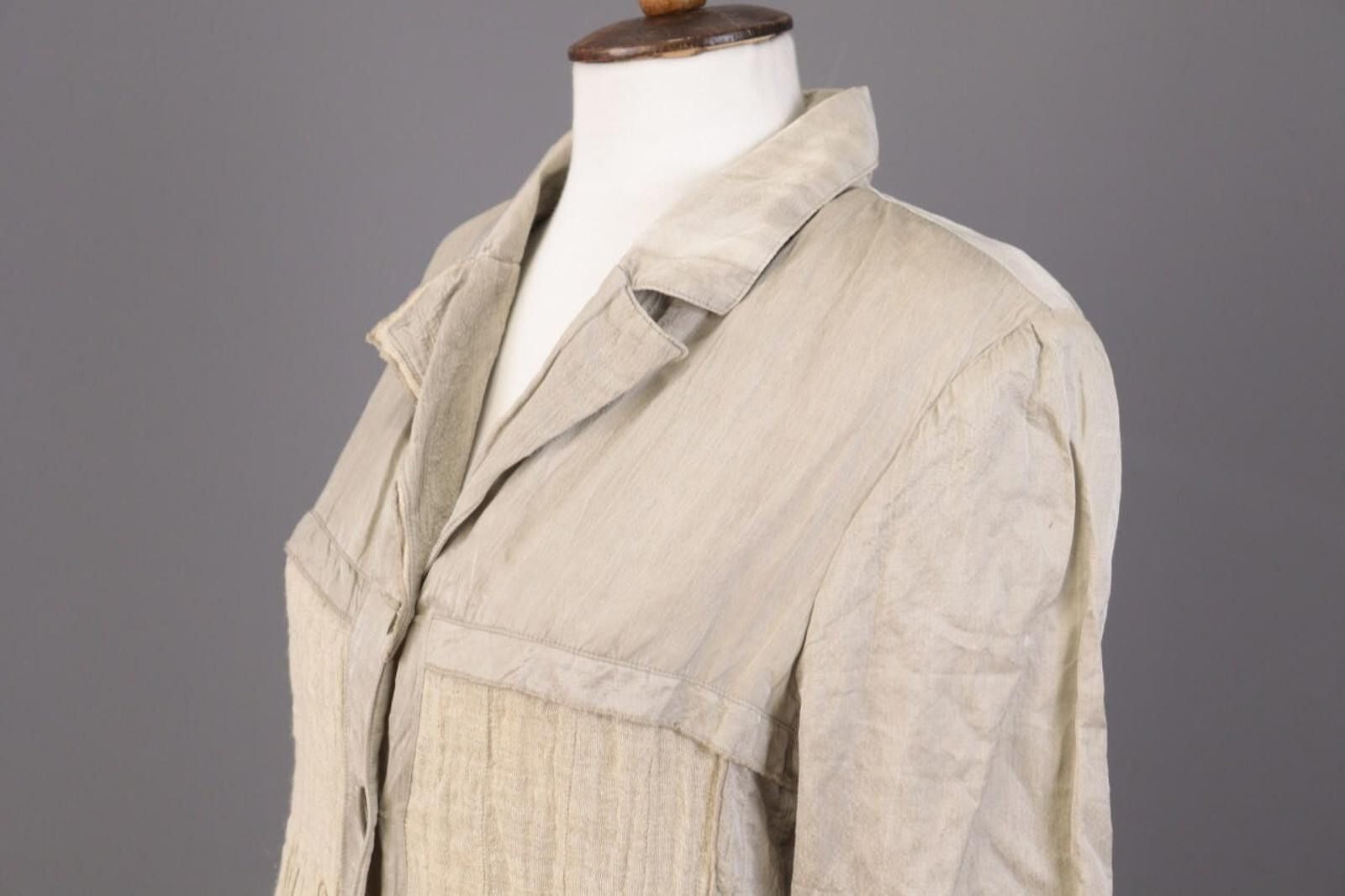 Designer Aventures des Toiles Beige 3/4 Sleeve A-Line Dress 36 Size M / US 6-8 / IT 42-44 - 7 Thumbnail