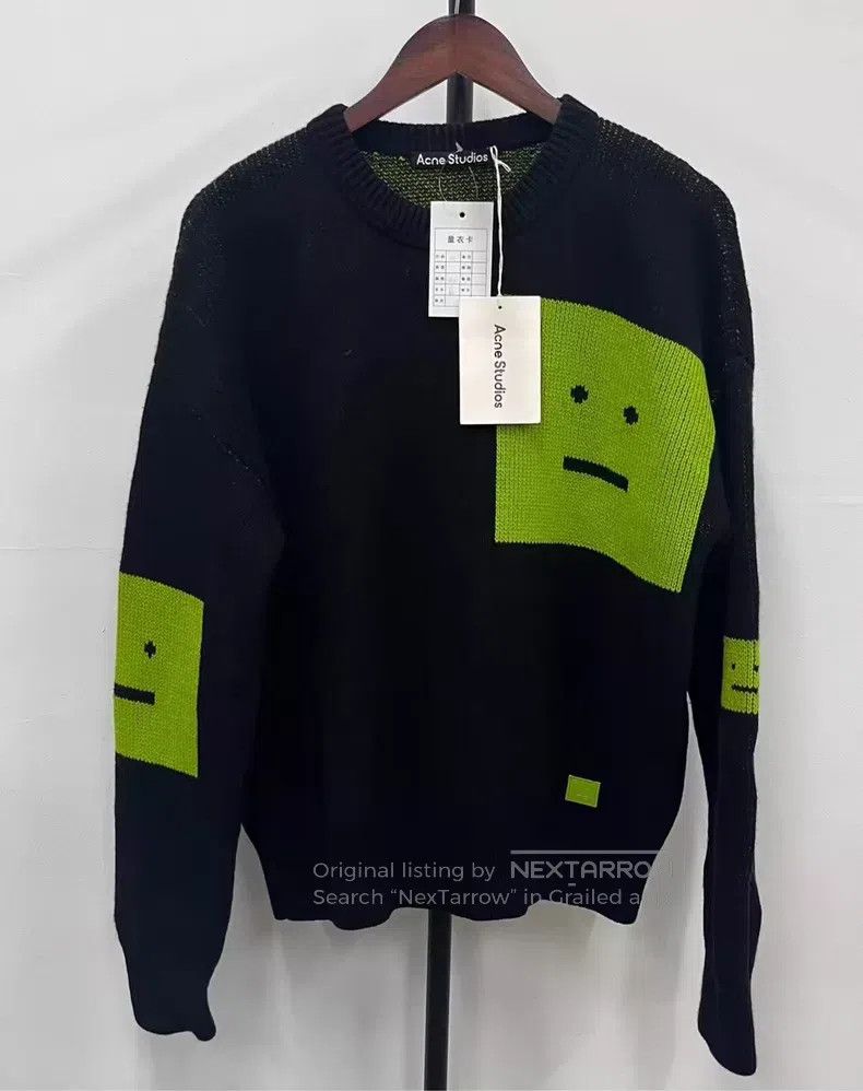 Acne Studios Acne Studios Color Block Jacquard Round Neck Knit Sweater Size US M / EU 48-50 / 2 - 1 Thumbnail