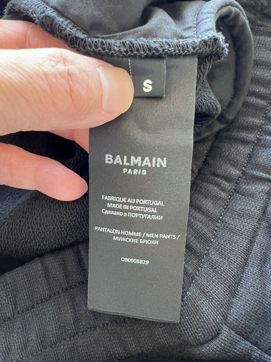 Balmain BALMAIN Logo Cotton Track Pants Slim fit Size US 30 / EU 46 - 8 Thumbnail