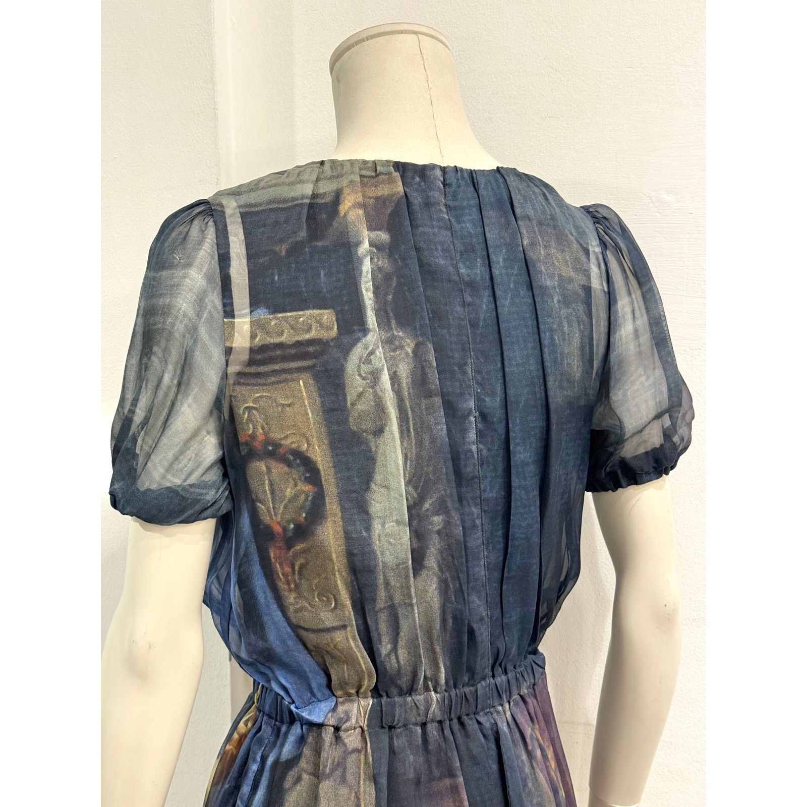 Dolce & Gabbana 2000s Dolce & Gabbana Paris and Helen love painting dress Size M / US 6-8 / IT 42-44 - 9 Thumbnail