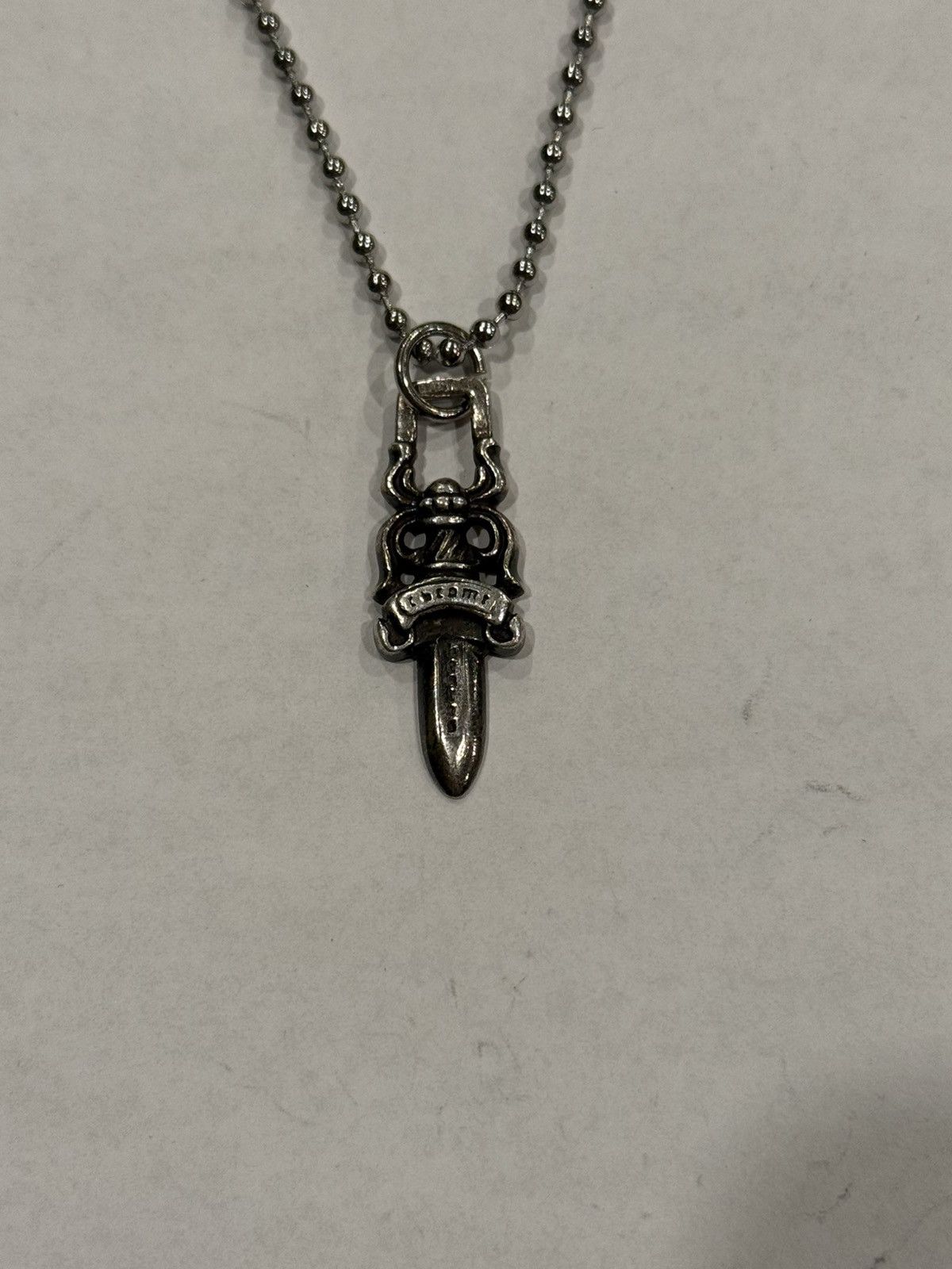 Chrome Hearts Chrome Hearts Dagger Pendant Ball Chain Necklace Silver .925 Size ONE SIZE - 2 Thumbnail
