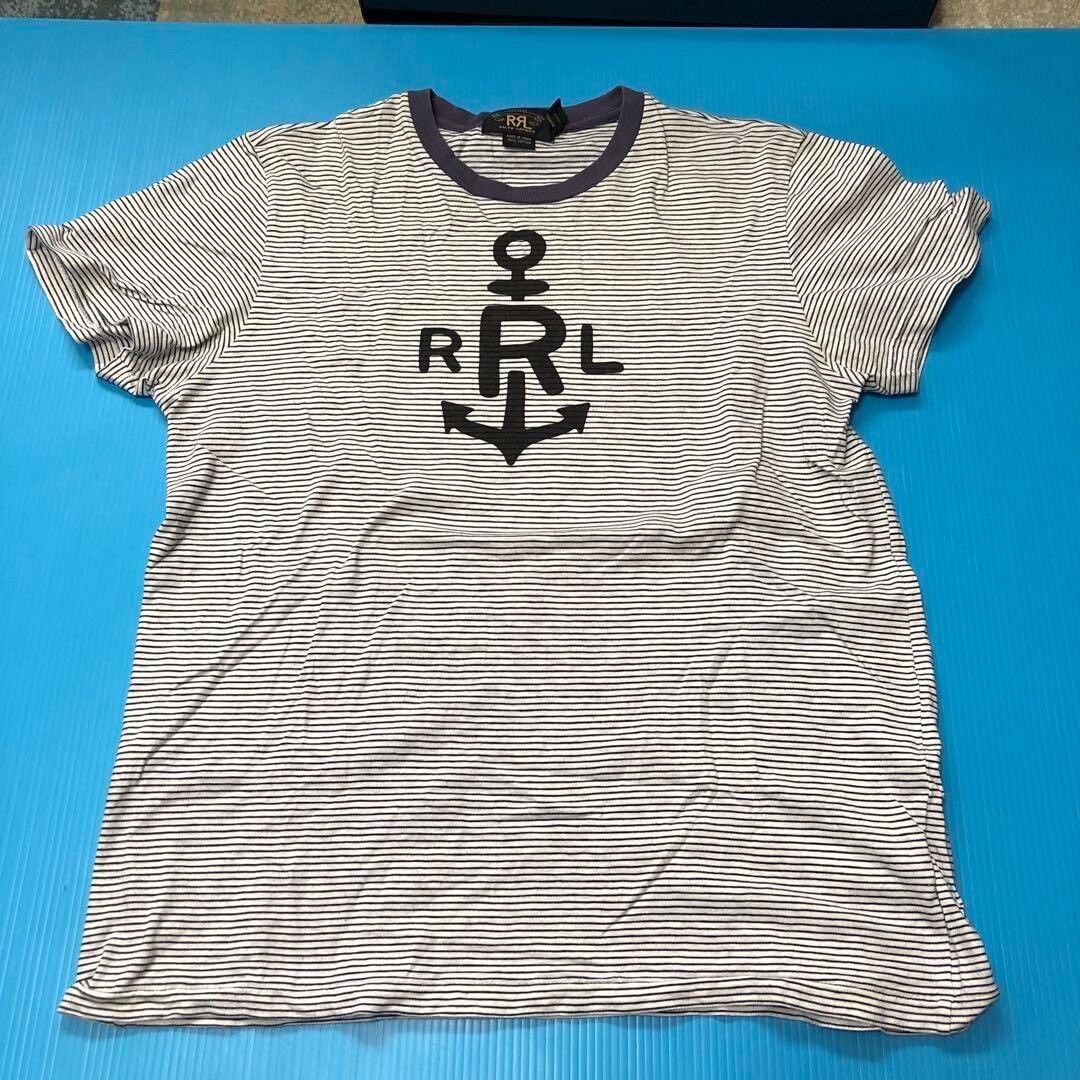 RRL Ralph Lauren Rare 2000s Double RL Striped Tee Size US L / EU 52-54 / 3 - 1 Thumbnail