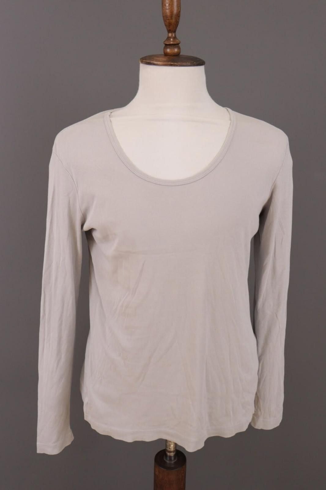 Oscar De La Renta Woman's Oska Beige Lagenlook Relaxed Pullover Top Size 3 / L Size M / US 6-8 / IT 42-44 - 1 Thumbnail
