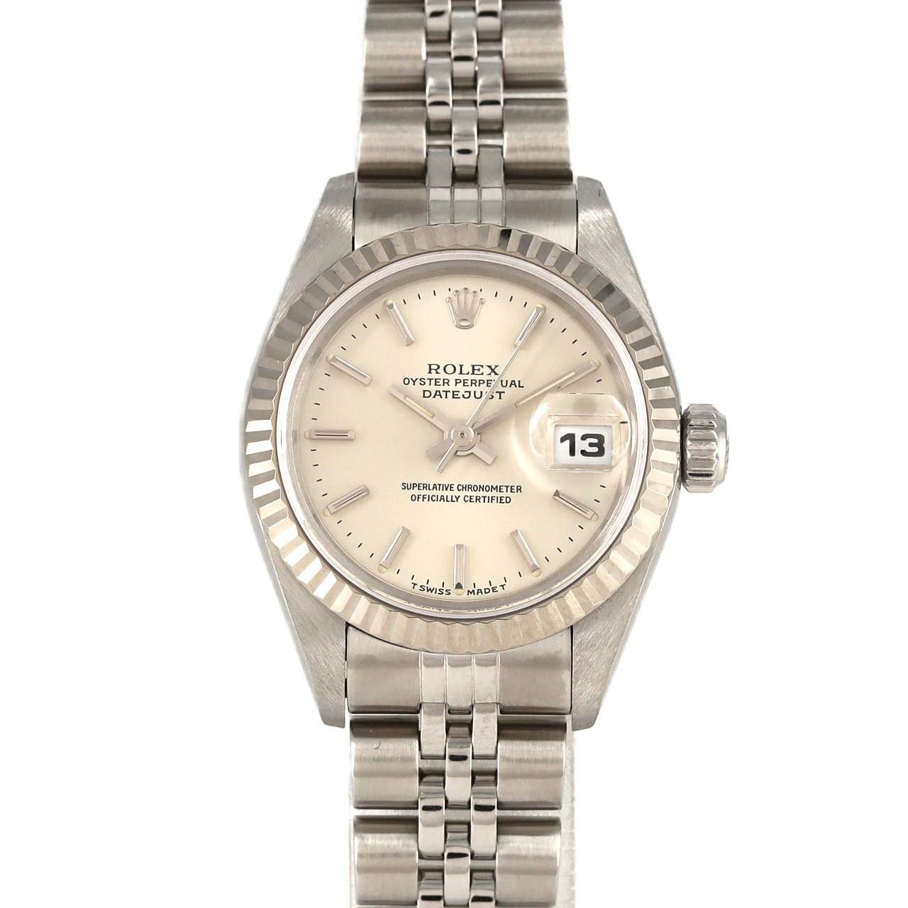 Rolex Rolex Rolex Datejust Stainless Steel x White Gold Metal Automatic 69174 DUTY FREE for USA Size ONE SIZE - 1 Thumbnail