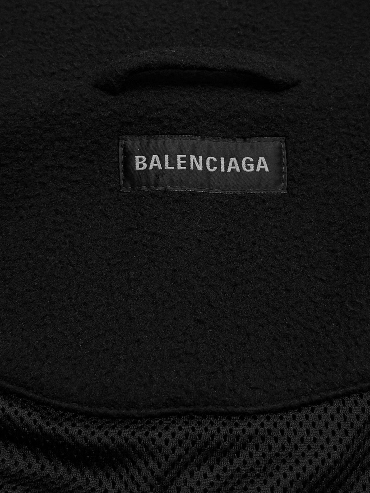Balenciaga 2023 Fleece Oversized Letter Logo Track Jacket Embroidered Size US M / EU 48-50 / 2 - 7 Thumbnail