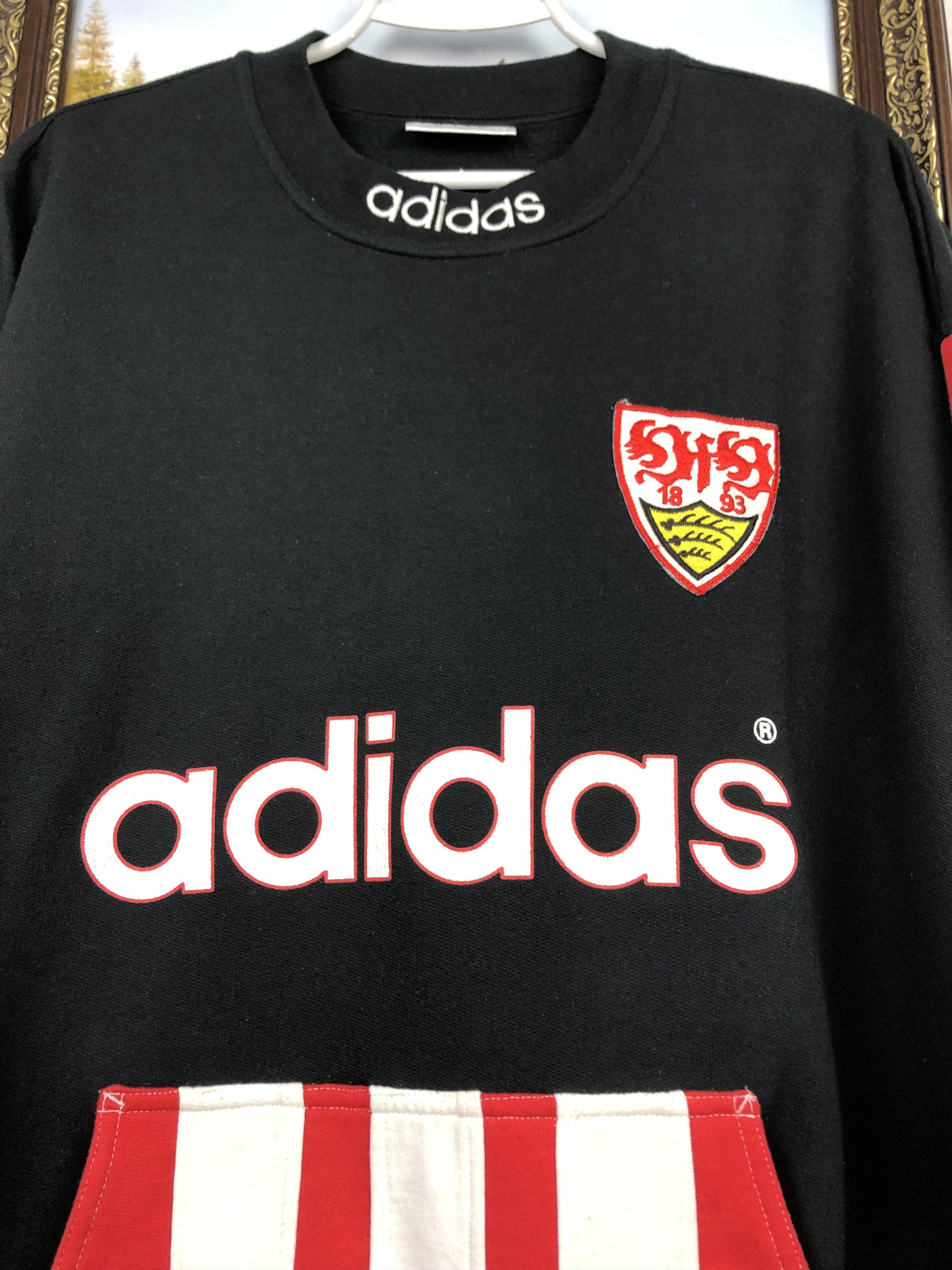 Adidas Vintage Adidas Stuttgart Football Sweatshirt Soccer Jacket Size US L / EU 52-54 / 3 - 4 Thumbnail