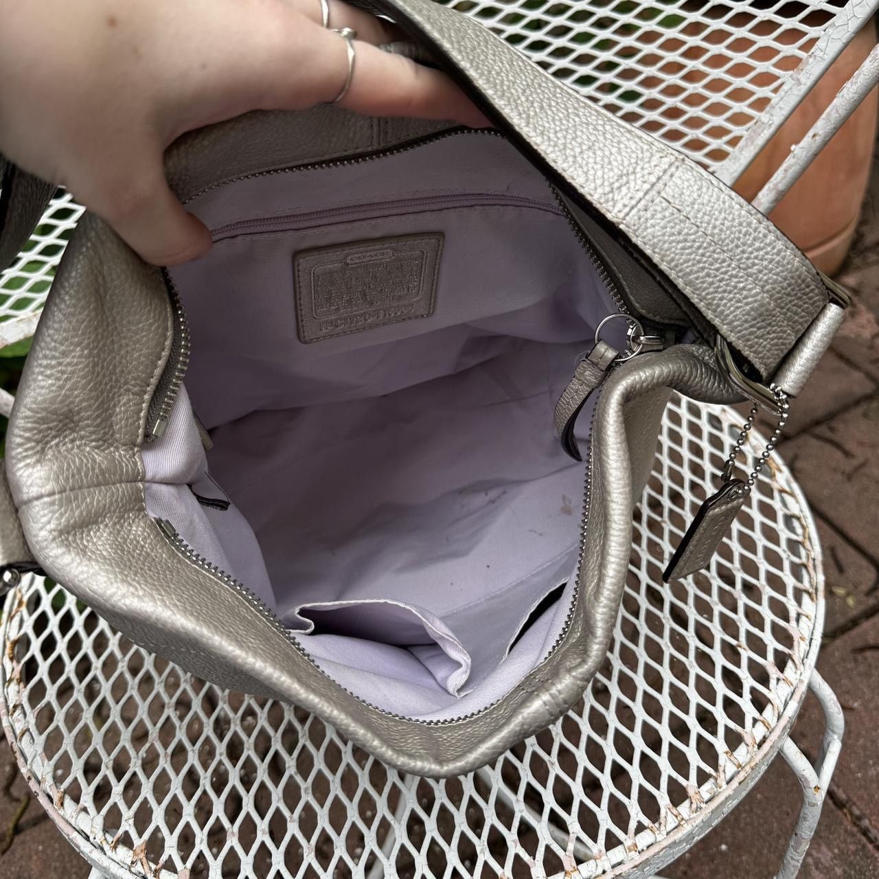 Coach Y2K Silver Coach Slouchy Hobo Bag Size ONE SIZE - 6 Thumbnail