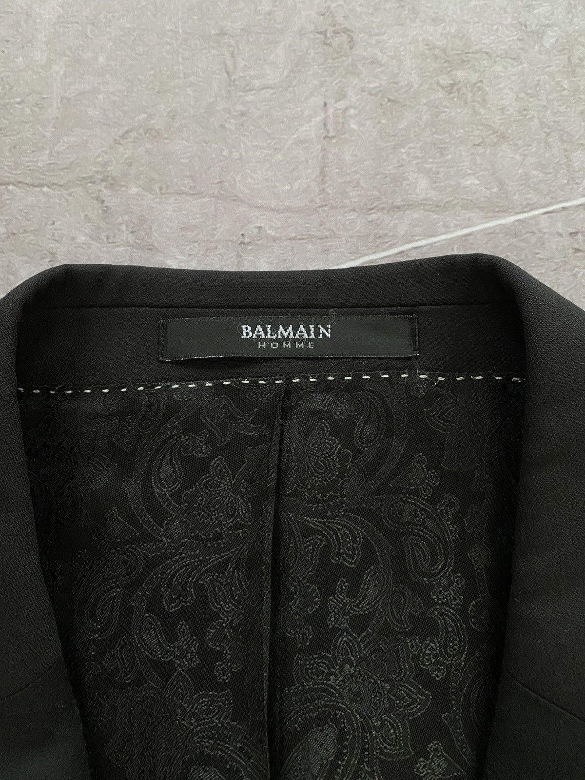 Balmain × Designer Rare Balmain Homme Paris Blazer Luxury Jacket Size 40L - 4 Thumbnail