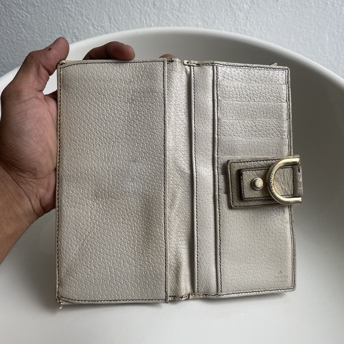 Gucci Vintage Gucci Denim Blue Wallet Size ONE SIZE - 11 Thumbnail