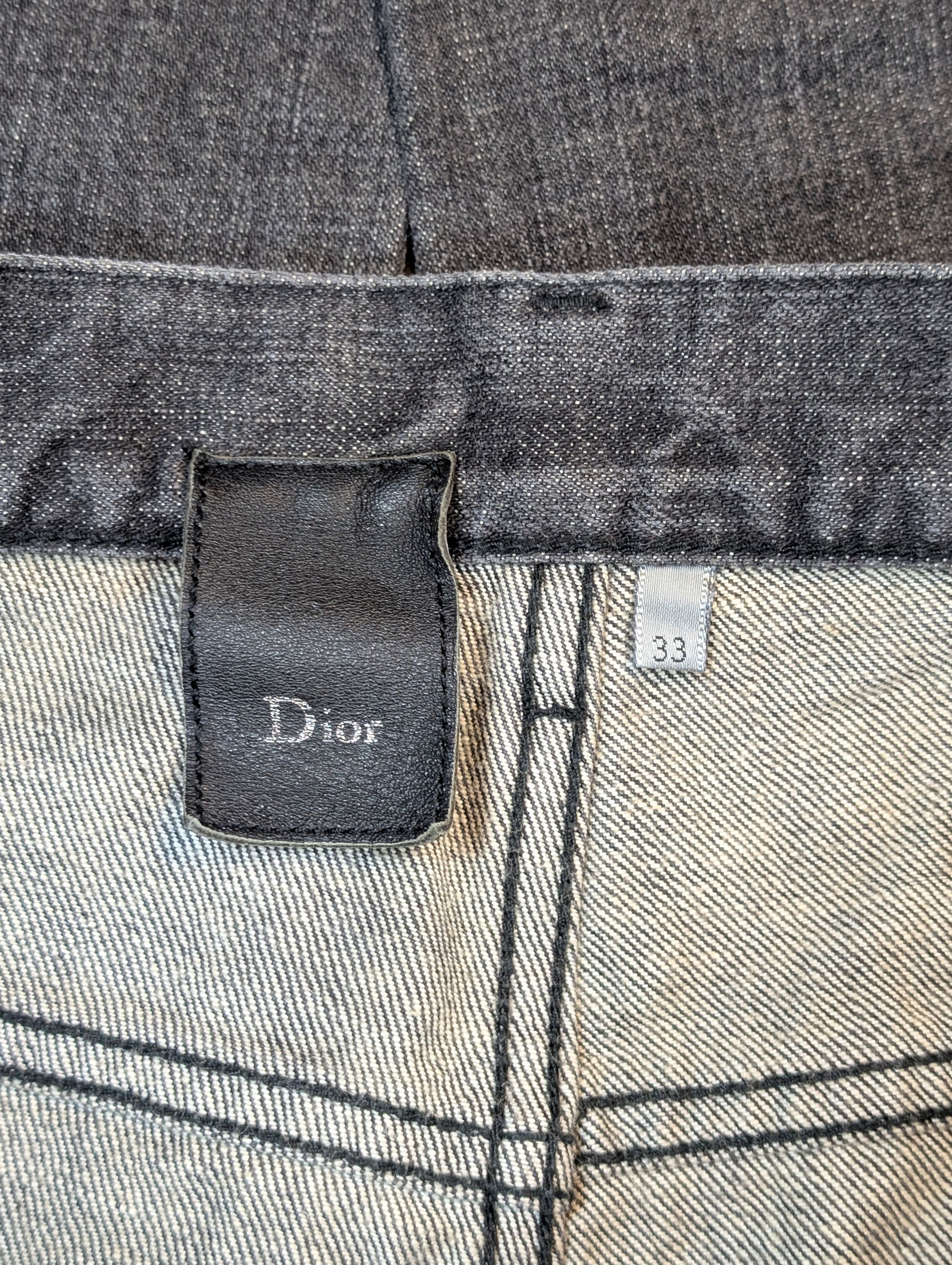 Dior Dior Whiskered Clawmark Grey Black Denim Jeans Hedi Slimane | Grailed
