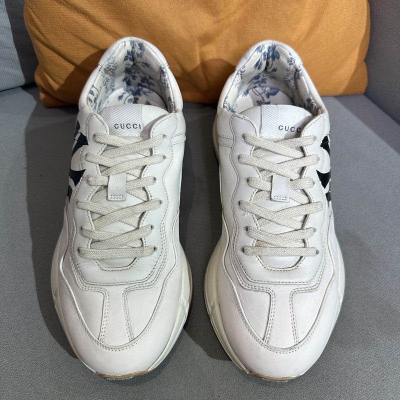 Gucci Gucci Rhyton Low-Top Sneakers in Beige - Size US 9.5 / EU 42-43 - 2 Thumbnail