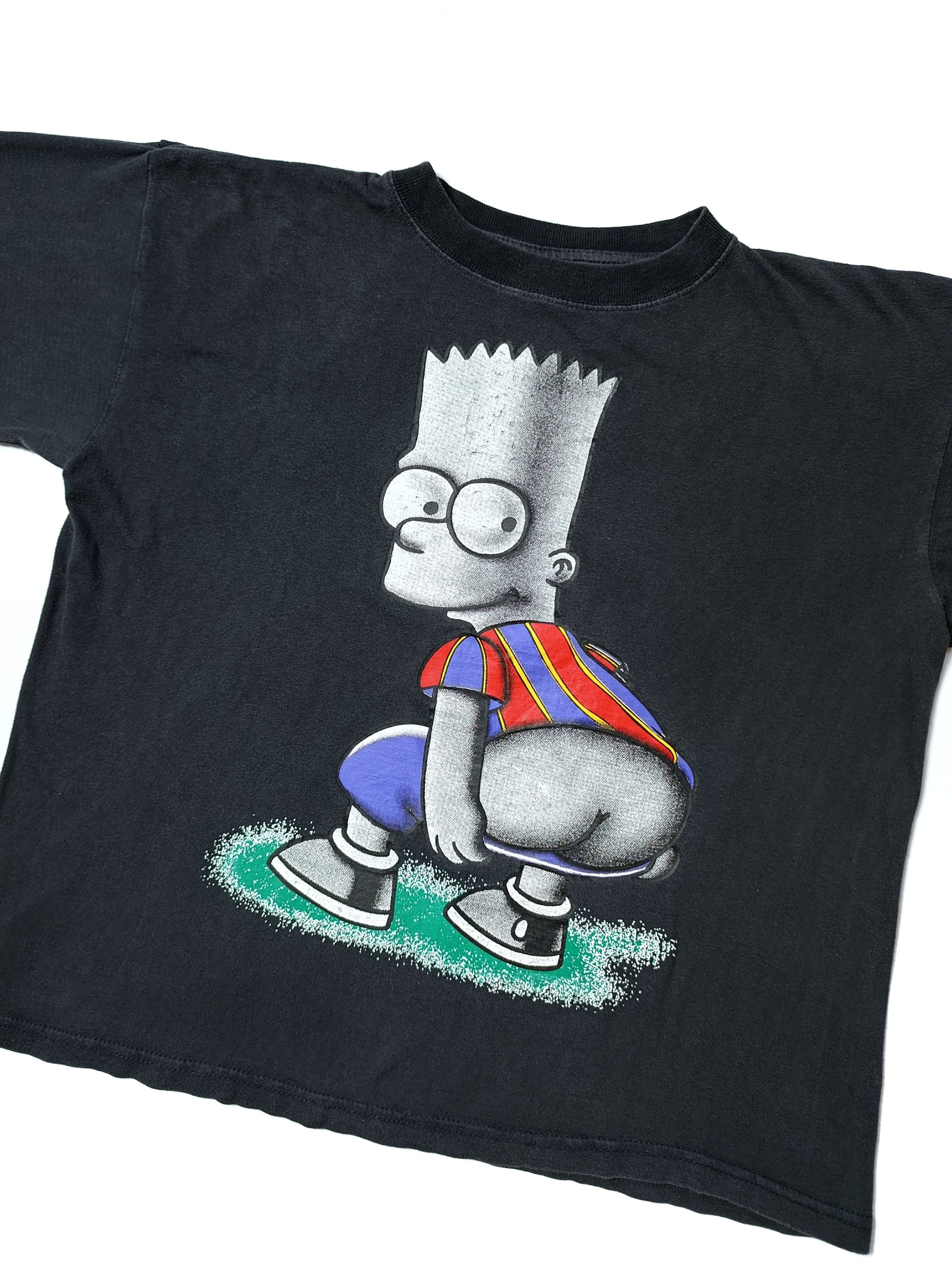 Vintage Vintage Bart Simpson Ass Faded T-shirt Size US S / EU 44-46 / 1 - 2 Thumbnail