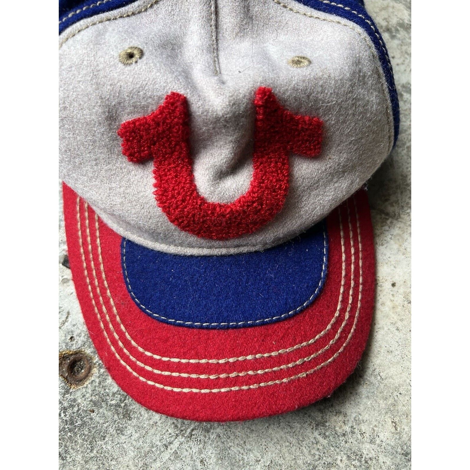 True Religion NWT True Religion Hat Rare Y2K Distressed Vintage Wool Size ONE SIZE - 7 Thumbnail