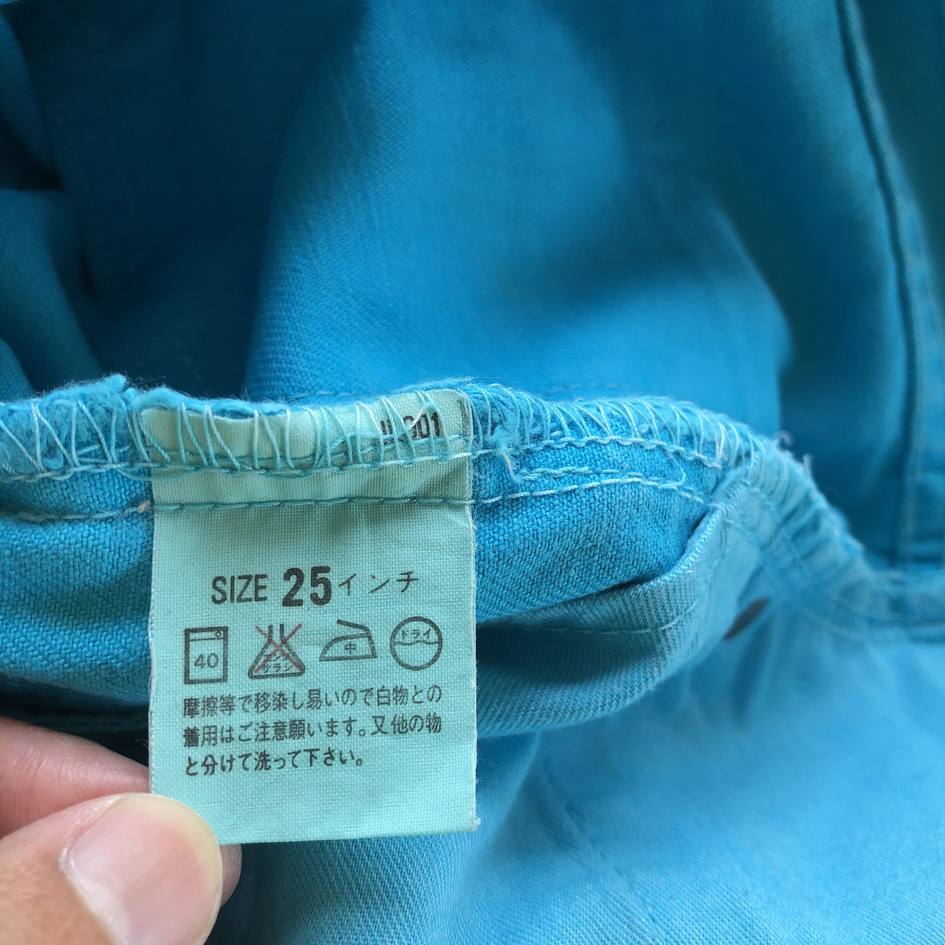 Levi's Vintage Levis 554 Jeans Turquoise Levi's 554 Denim Pants Size 24" / US 00 / IT 34 - 6 Thumbnail