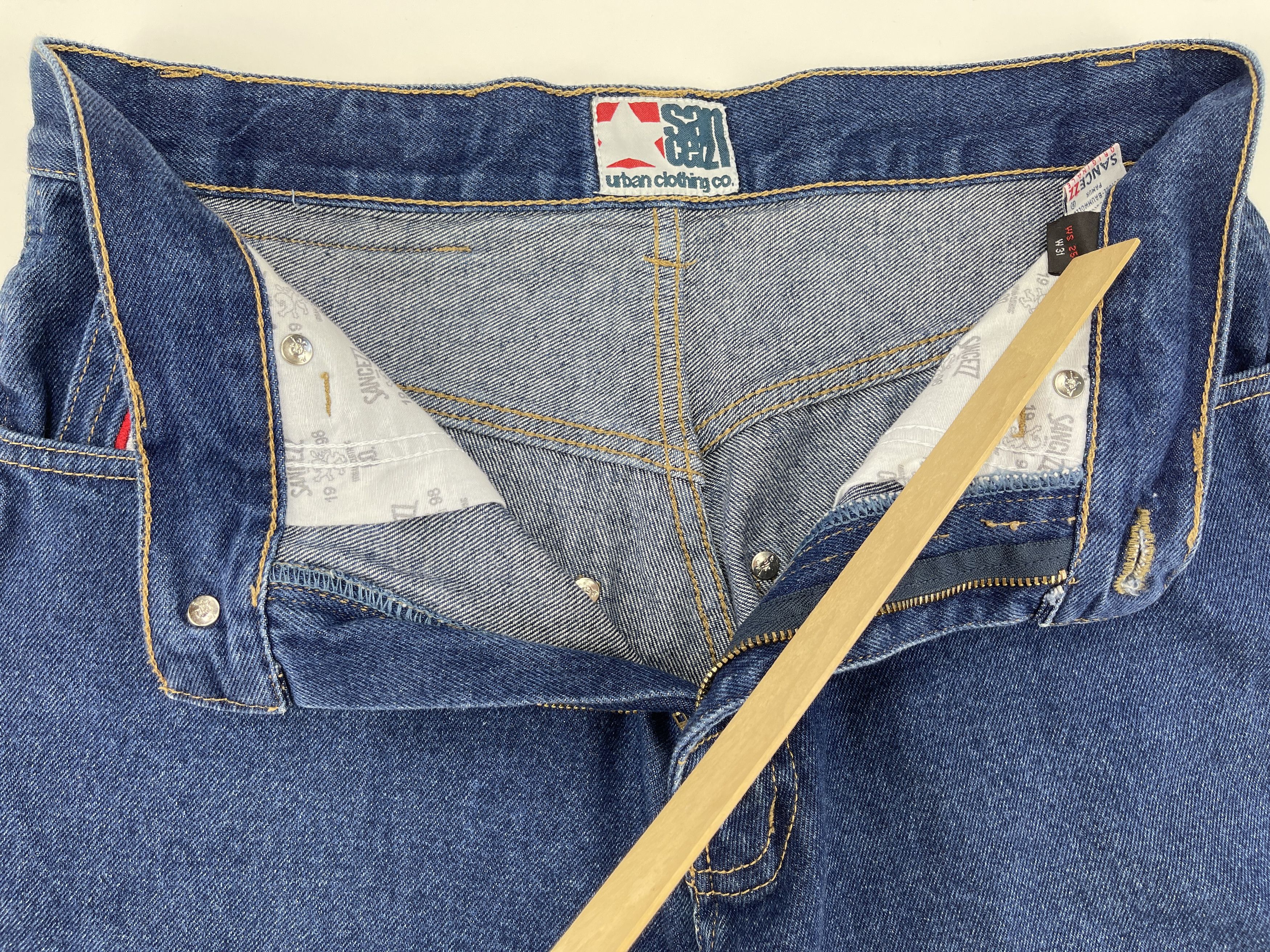 Vintage Sancezz jeans shorts, vintage skater shorts, 90s hip hop 30 Size US 30 / EU 46 - 10 Thumbnail