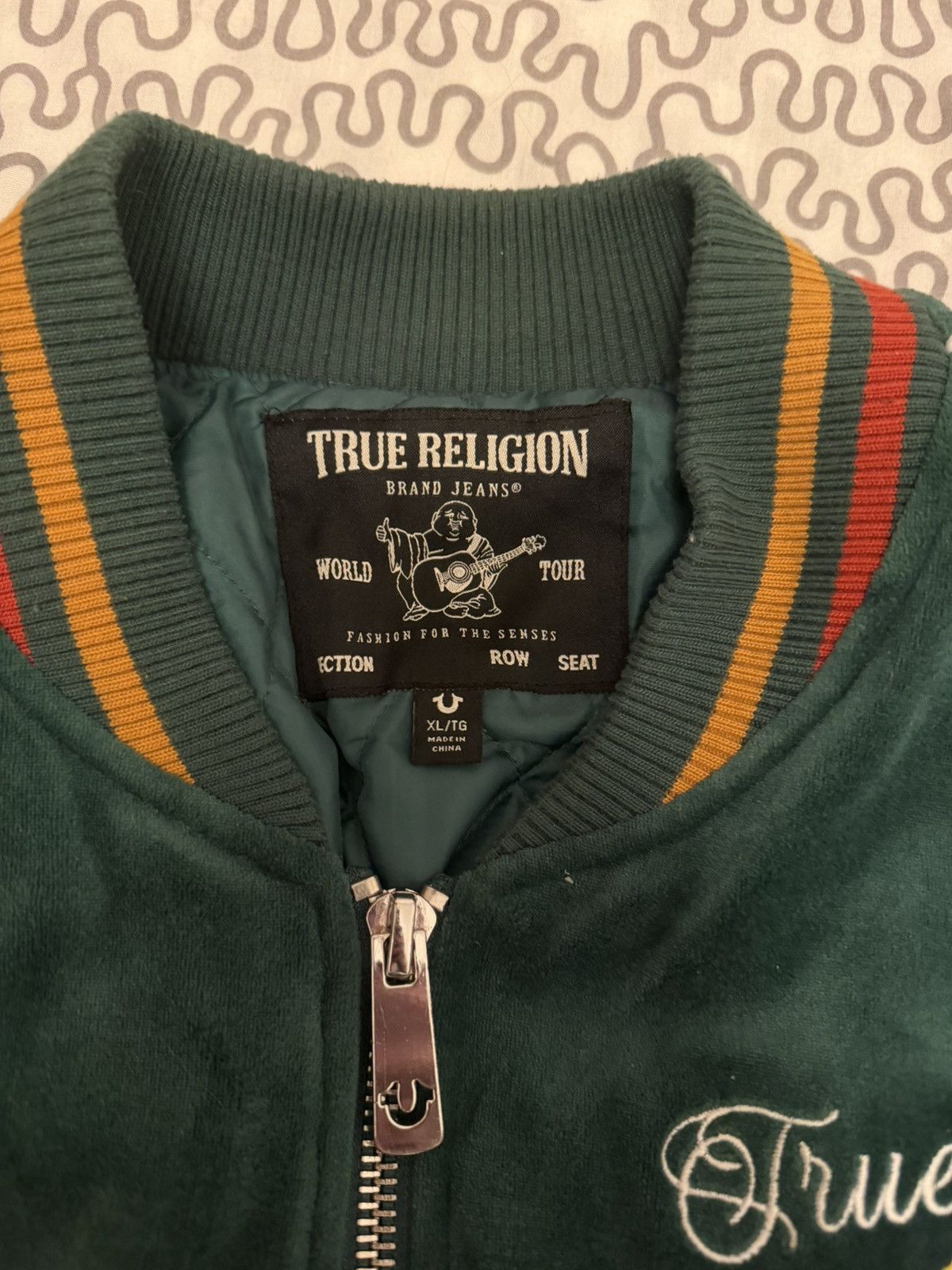 True Religion True Religion Western Velvet Bomber Jacket Size US XL / EU 56 / 4 - 4 Thumbnail