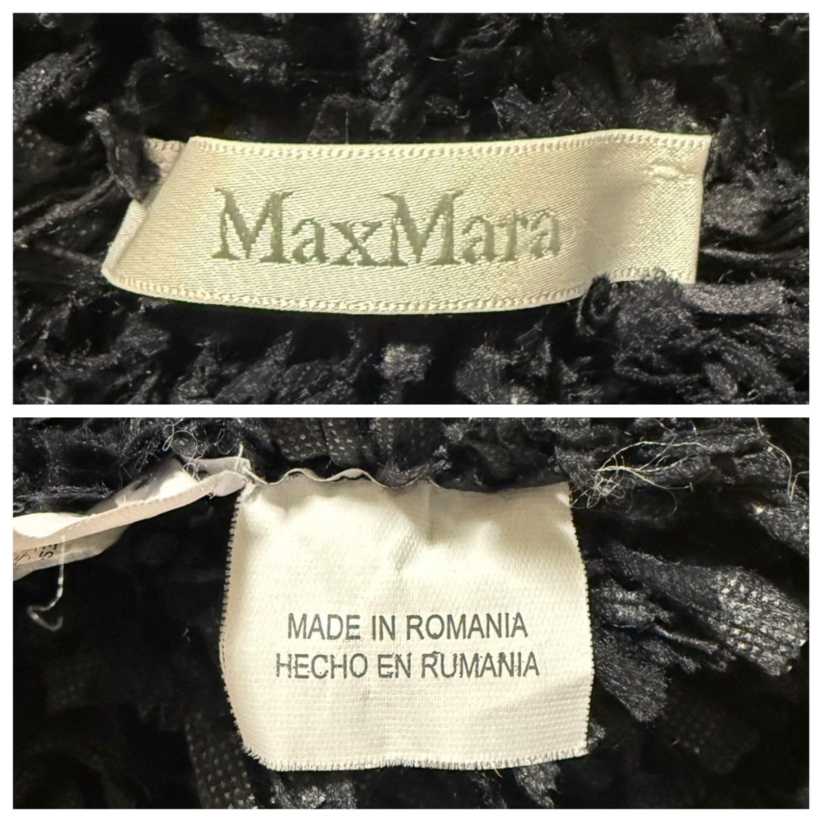 Max Mara Authentic Max Mara Shaggy Long Sleeve Knit Sweater S Black Size S / US 4 / IT 40 - 2 Thumbnail