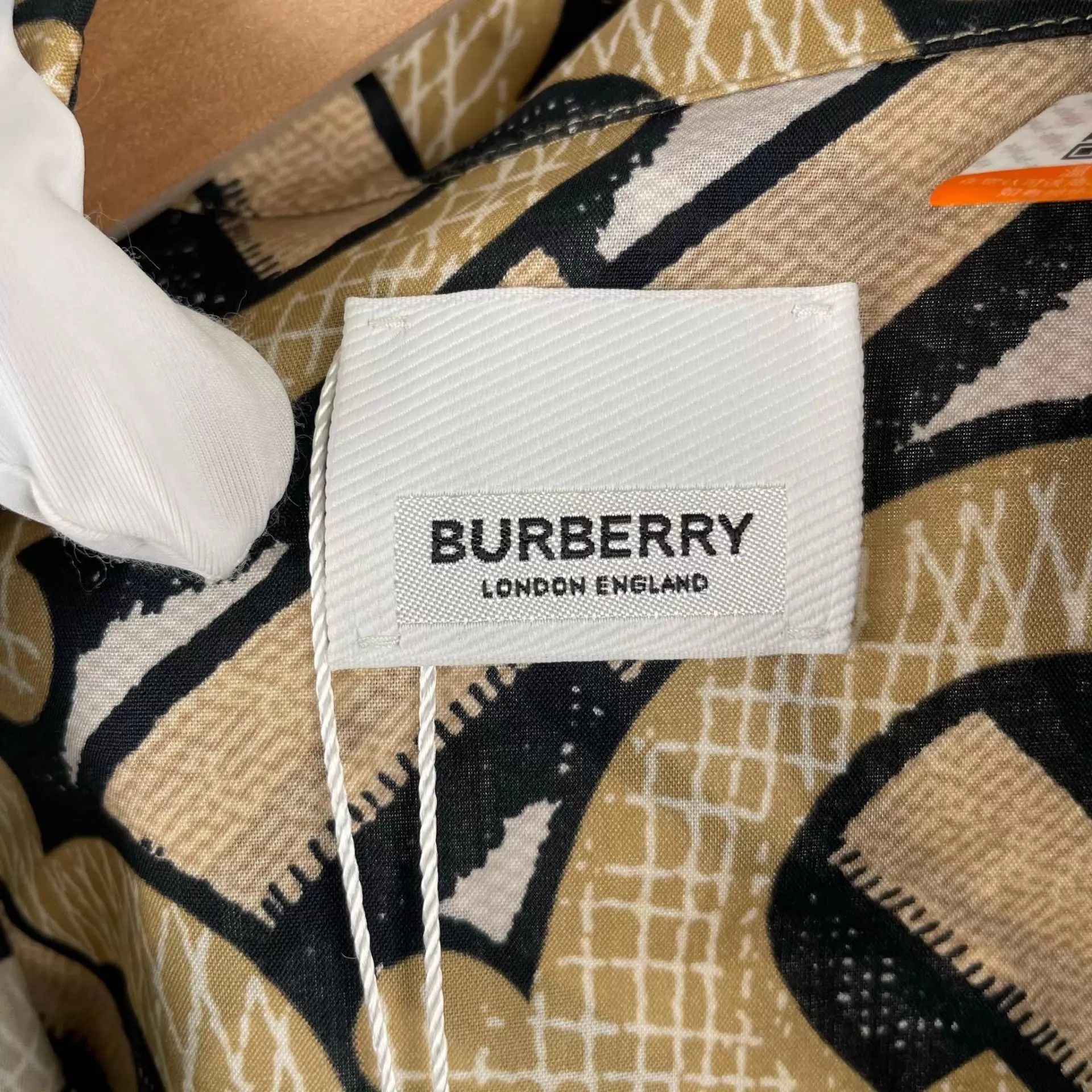 Burberry Burberry All-Over Logo Button-Up Shirt Size XXS / US 00 / IT 34 - 3 Thumbnail
