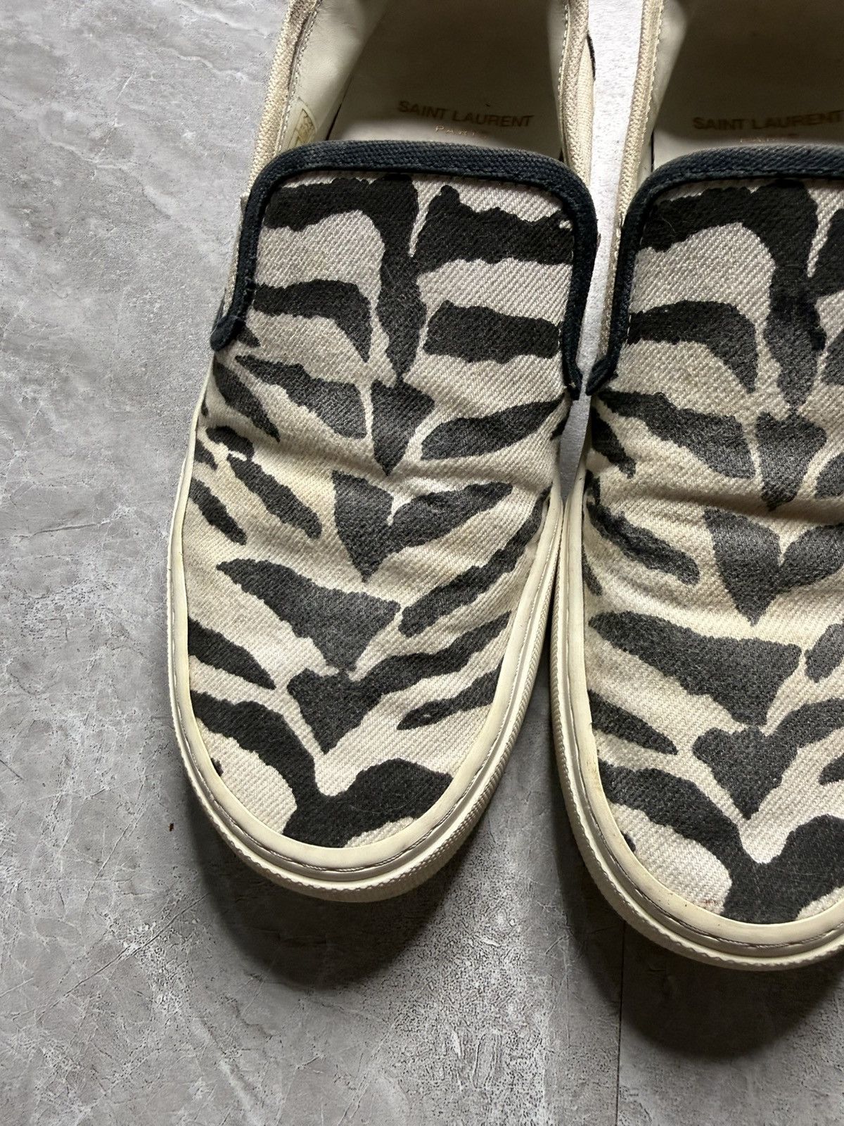 Saint Laurent Paris Saint Laurent Paris Baby Cat Venice Zebra Sneakers Size US 6 / EU 39 - 3 Thumbnail