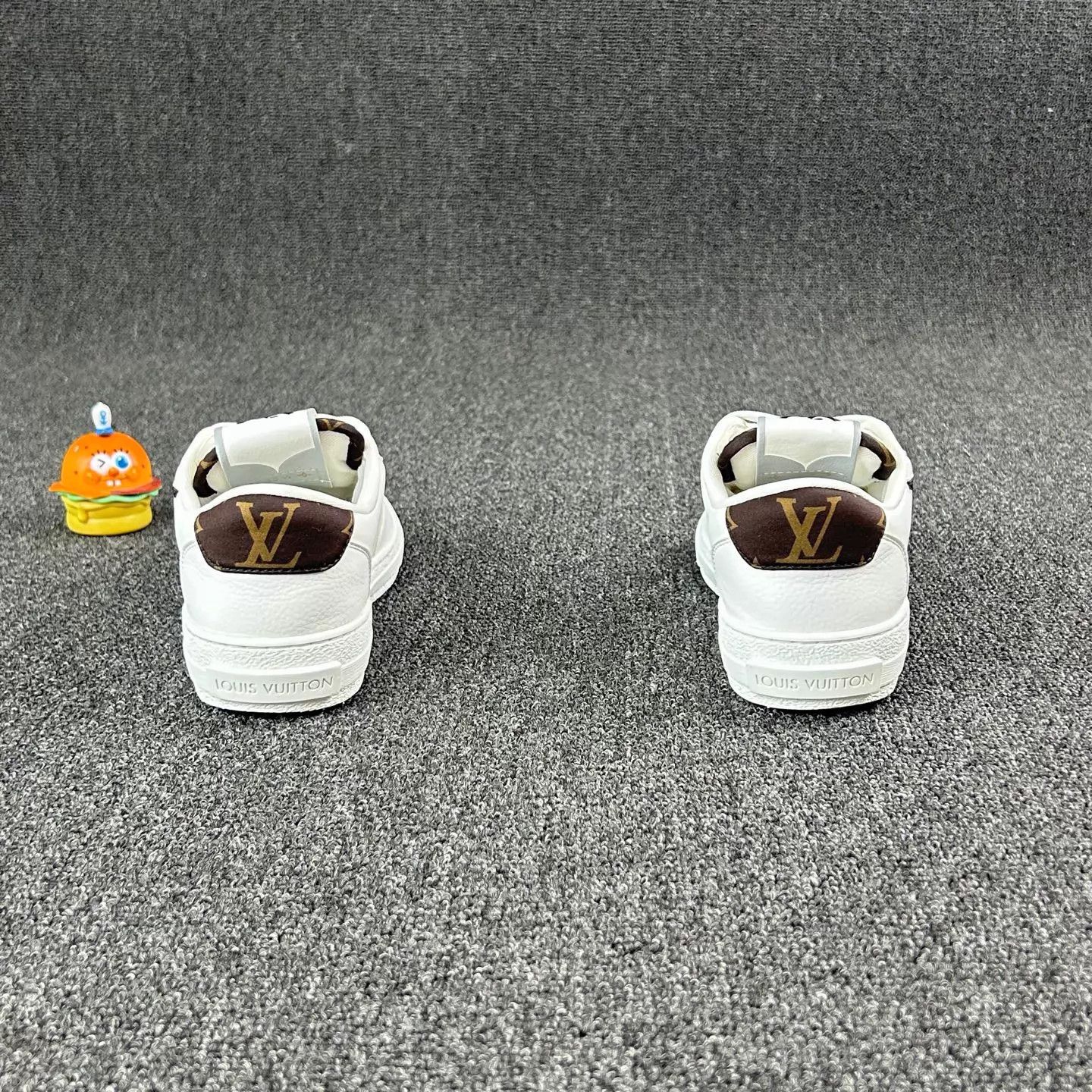 Louis Vuitton LV White Misplaced Logo Sneaker Monogram Heel Size US 5 / IT 35 - 5 Thumbnail