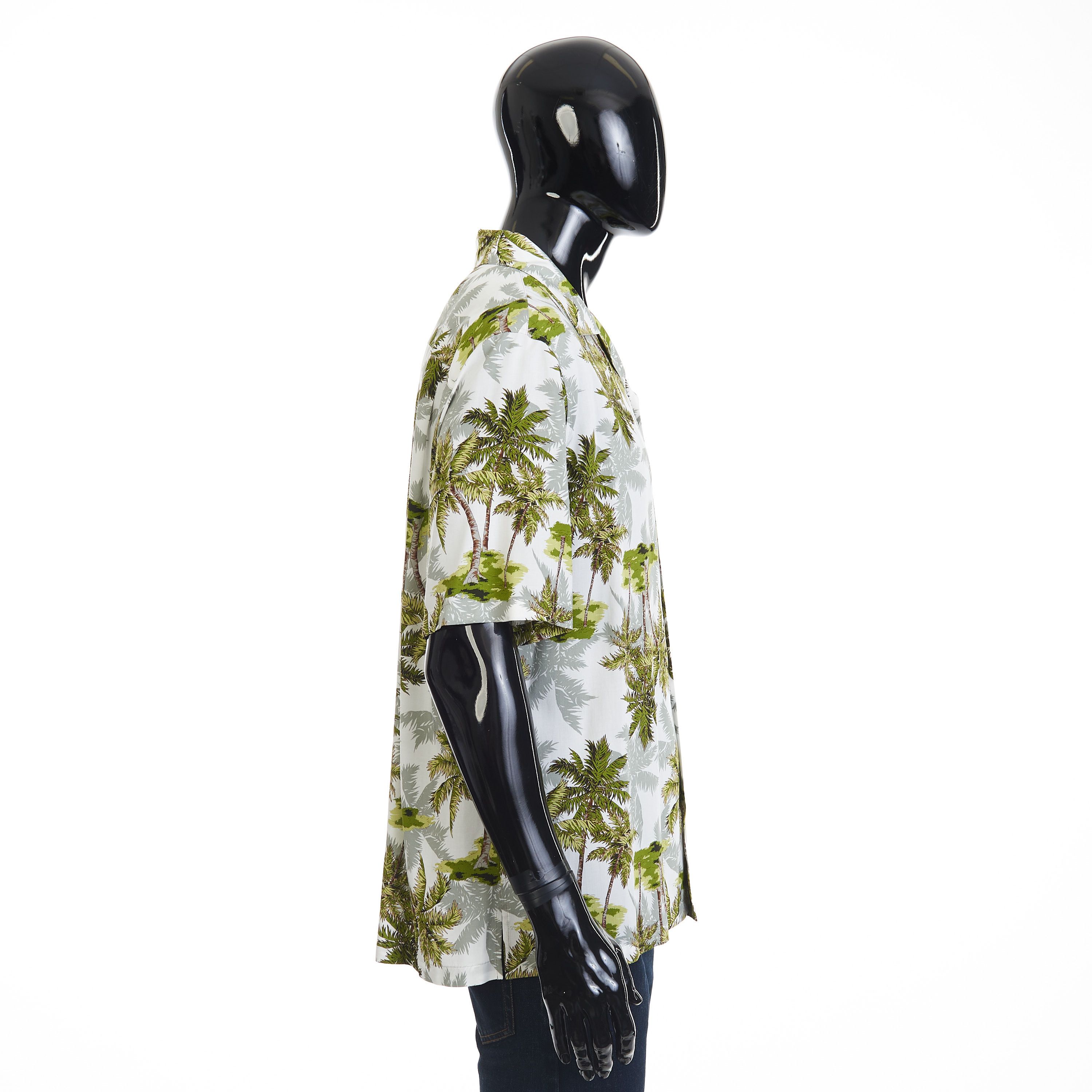 Celine Loose Hawaiian Shirt - Ombre Palm Tree Print Viscose Size US M / EU 48-50 / 2 - 7 Thumbnail