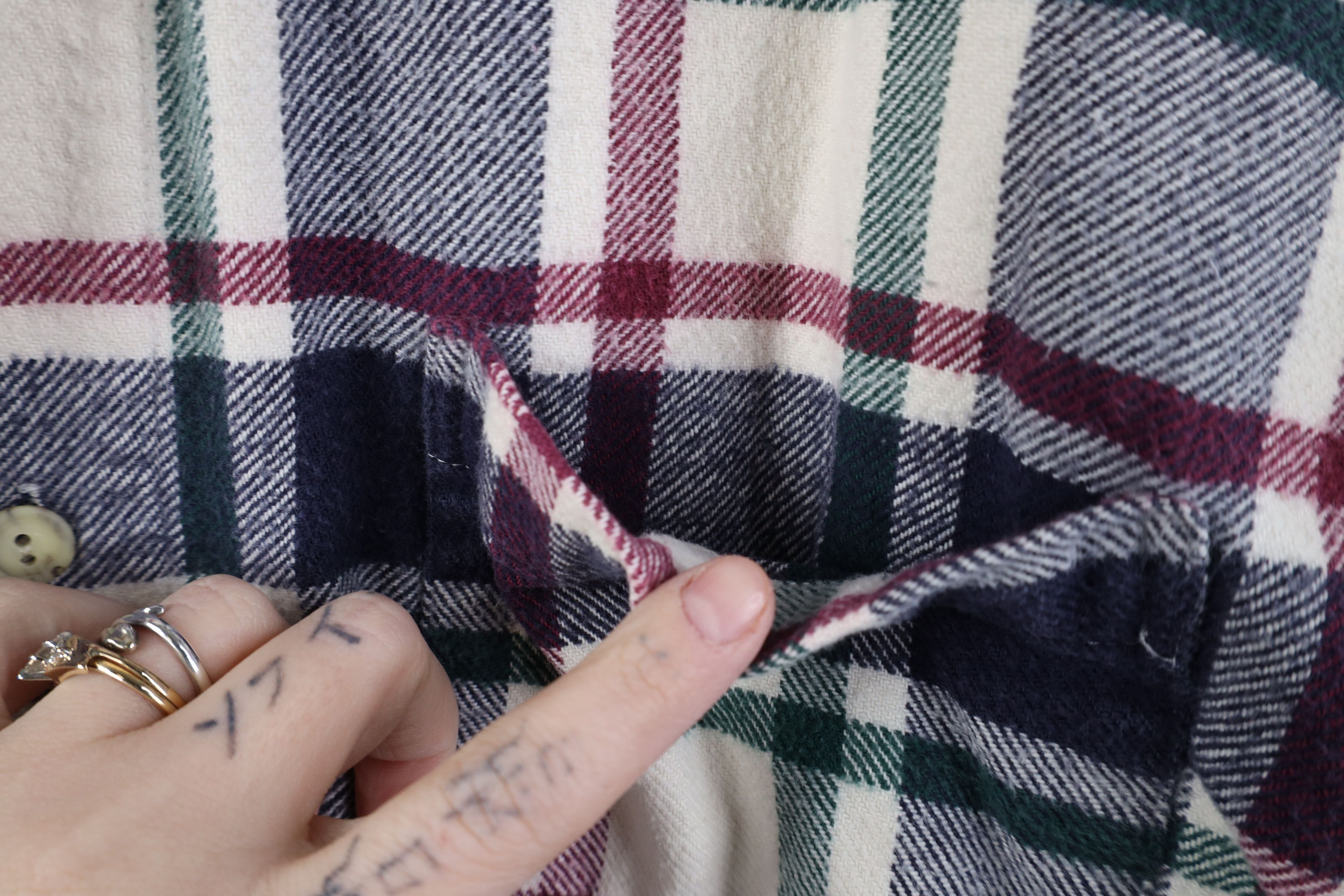 Vintage Vintage 90s Streetwear Flannel Collared Button Down Shirt Size US M / EU 48-50 / 2 - 6 Thumbnail