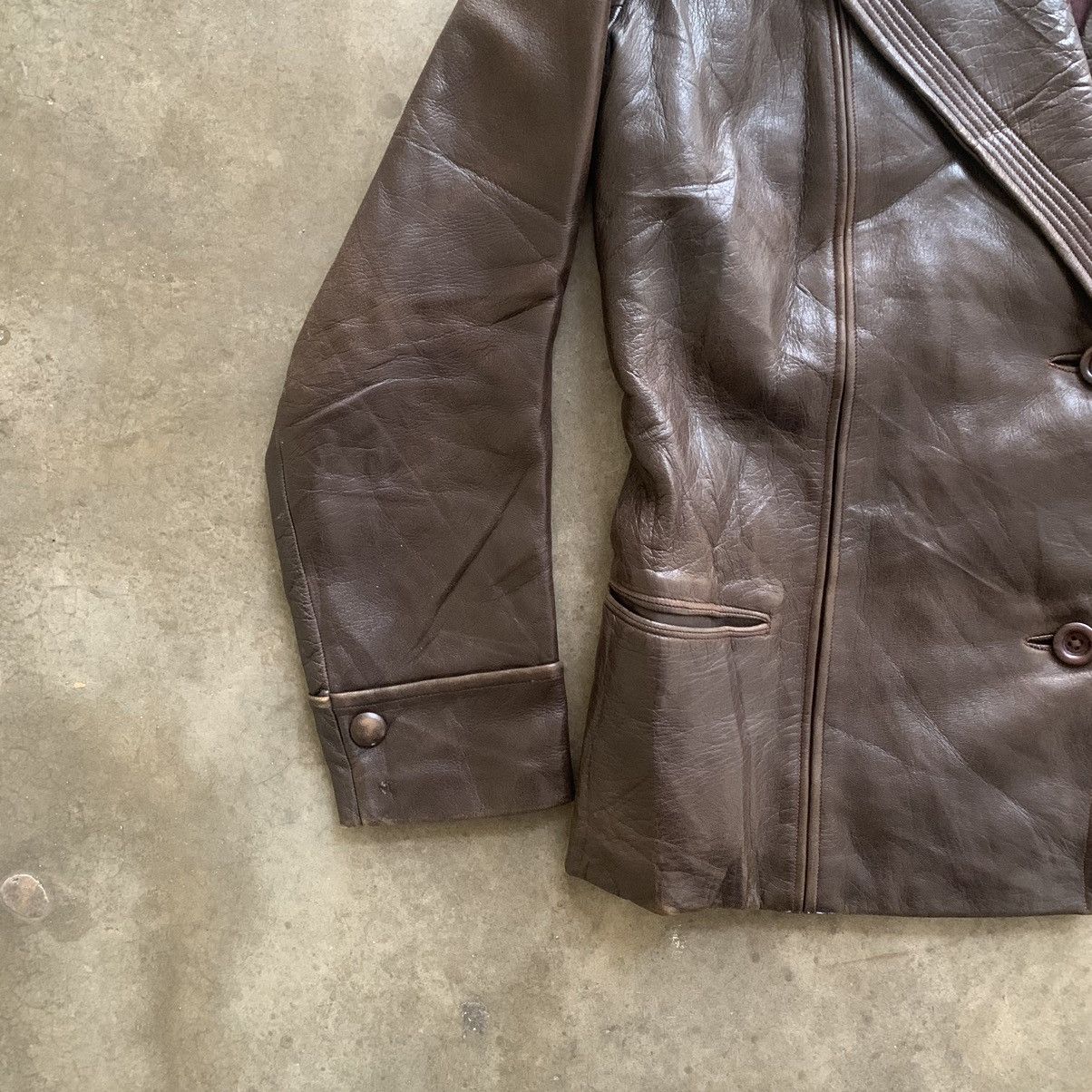 Leather Vintage 1960’s Men Soft Leather Jacket 20.5” x 24.5” Size US S / EU 44-46 / 1 - 3 Thumbnail