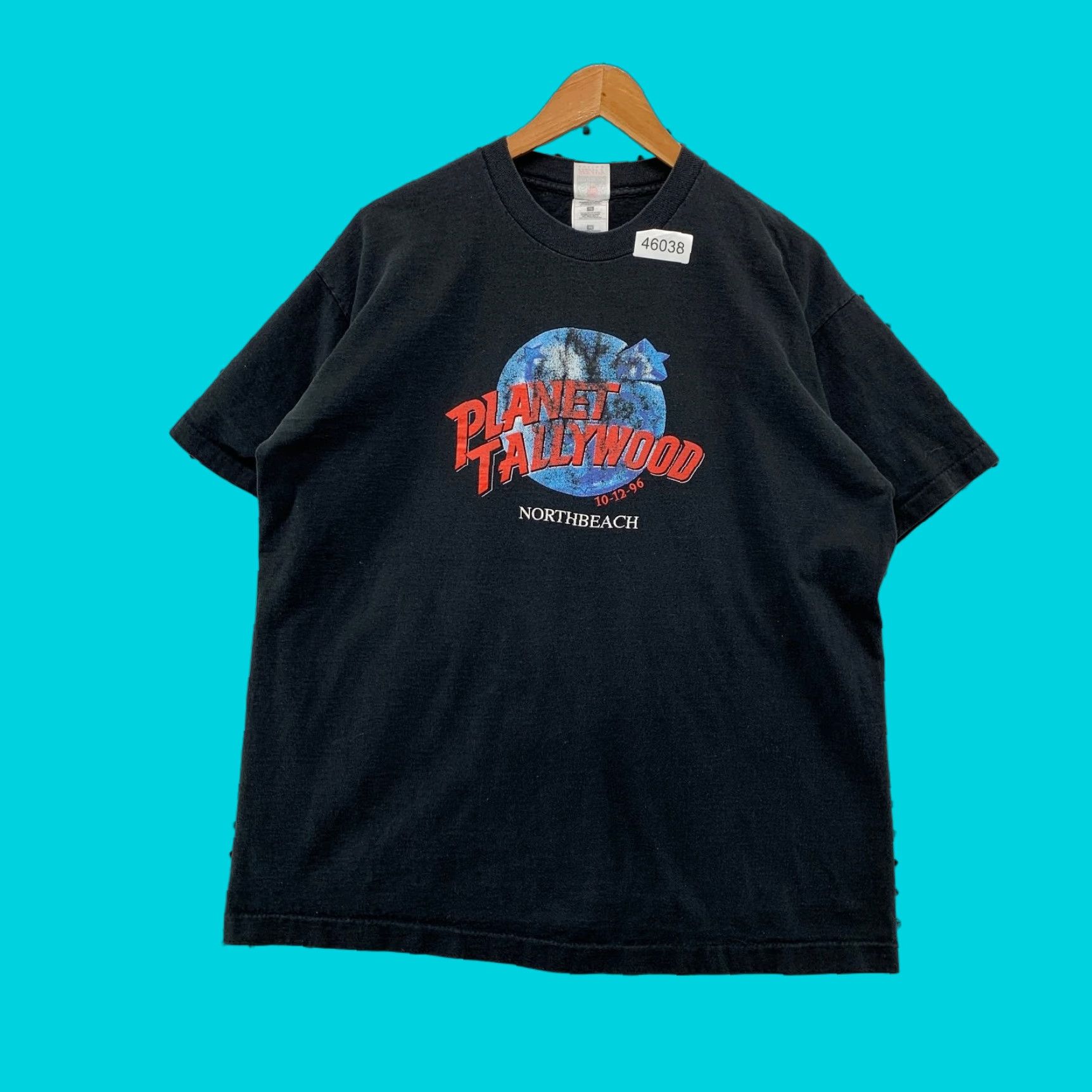Planet Hollywood VINTAGE Planet Hollywood Shirt Mens XL Black Single Stitch Northbeach Made USA T-Shirt 90s Mens Black Planet Hollywood Shirt XL Vintage 1990s Size US XL / EU 56 / 4 - 1 Thumbnail