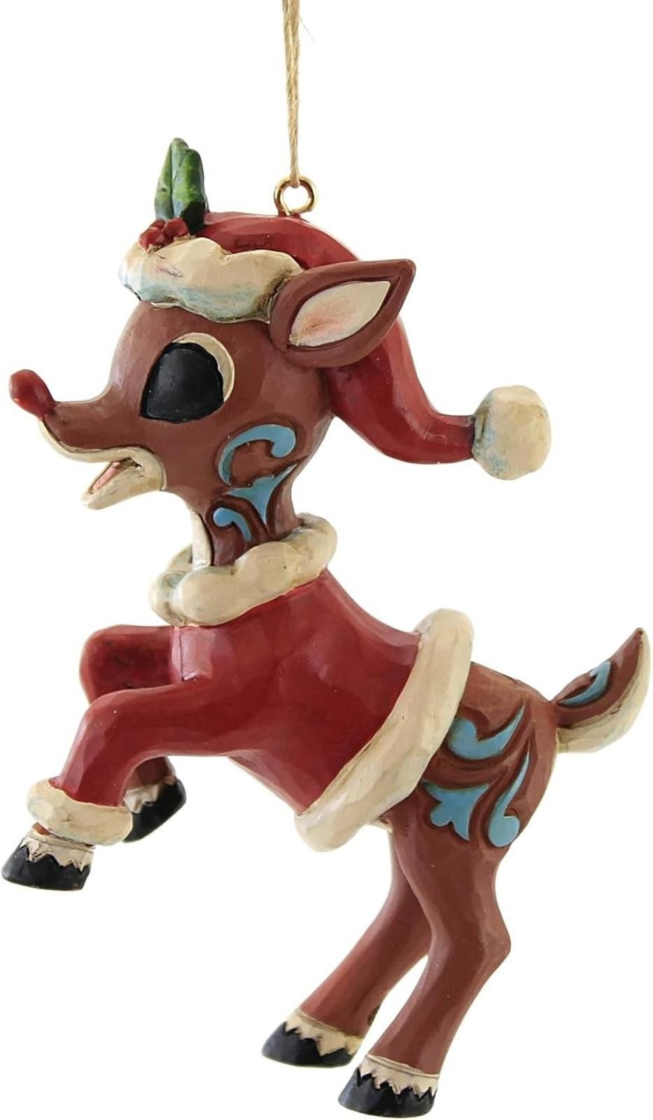 Designer Rudolph The Red-Nosed Reindeer in Santa Suit Ornament NEW Size ONE SIZE - 1 Thumbnail