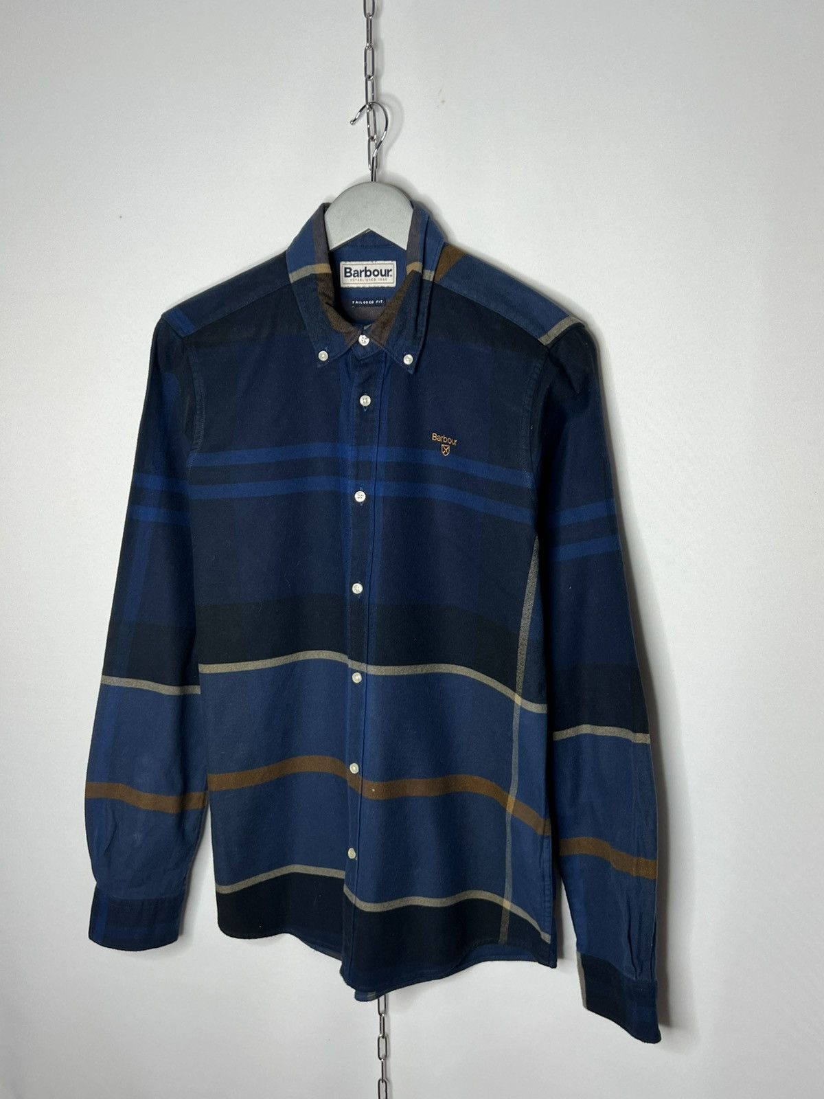 Barbour Vintage Barbour Striped Long Sleeve Shirt Rare Size US S / EU 44-46 / 1 - 2 Thumbnail