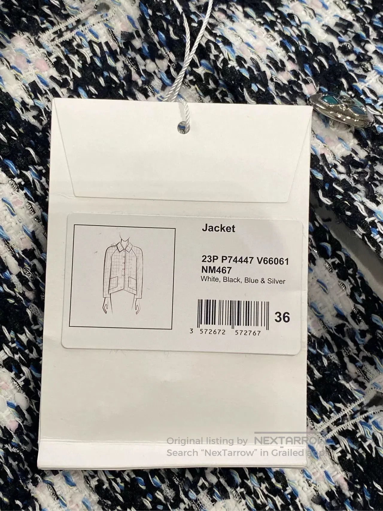 Chanel Chanel 2023 Plaid Collar Jacket FR36. Size US XS / EU 42 / 0 - 4 Thumbnail