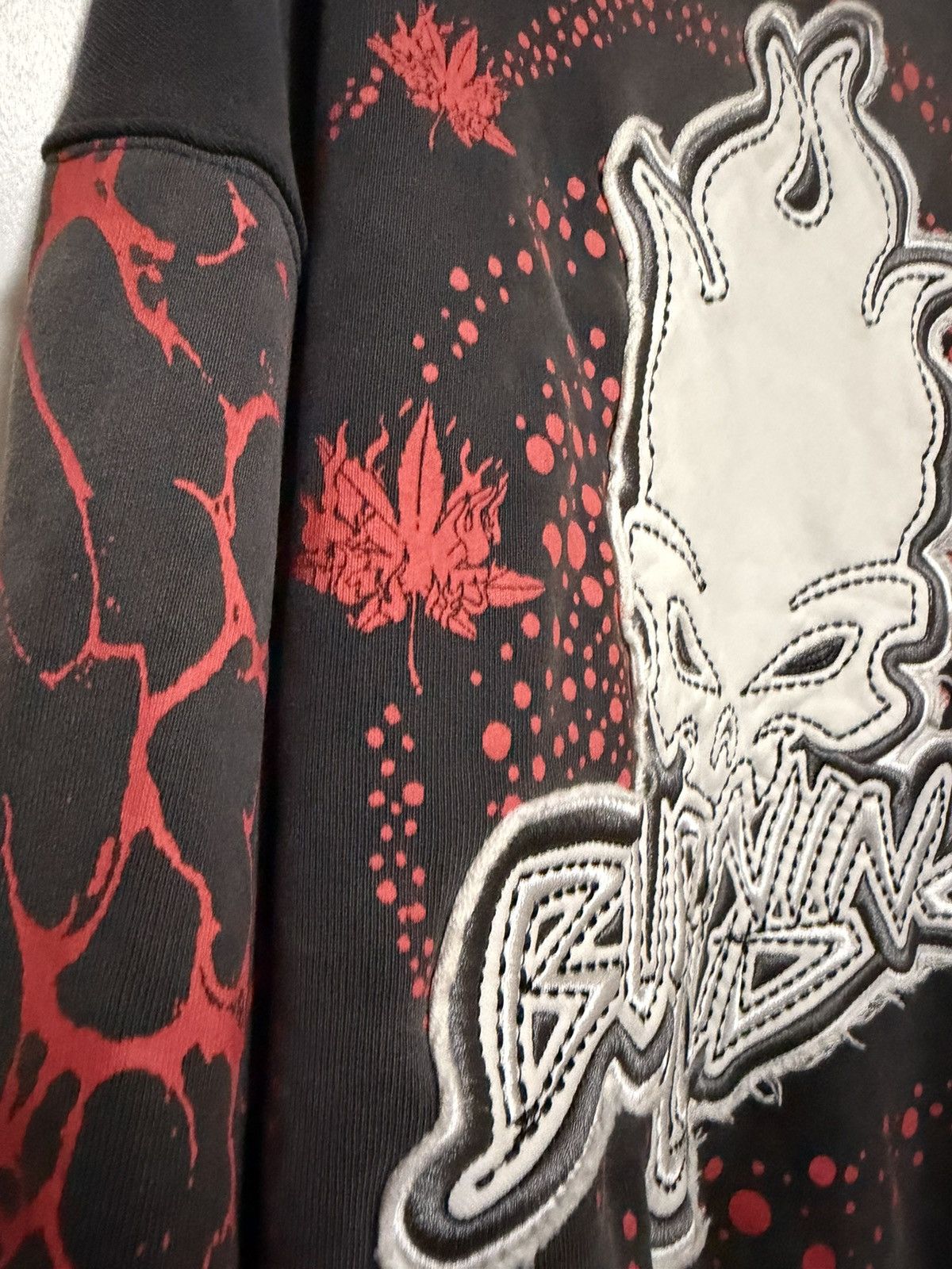 Other Burning Loud skull hoodie patchwork Size US M / EU 48-50 / 2 - 9 Thumbnail
