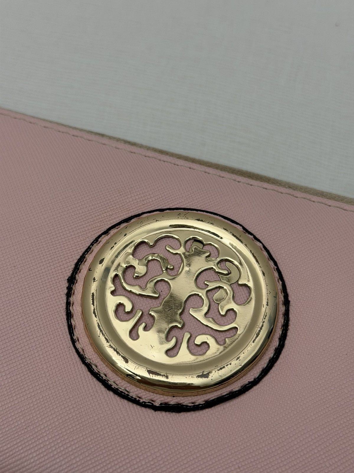 Tory Burch ToryBurch Pink Saffiano Leather ZipAround Continental Wallet Size ONE SIZE - 2 Thumbnail