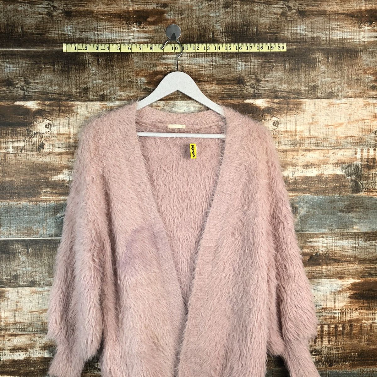 GU GU Pink Cardigan mohair shaggy fur Knitwear #A1323 Size M / US 6-8 / IT 42-44 - 2 Thumbnail