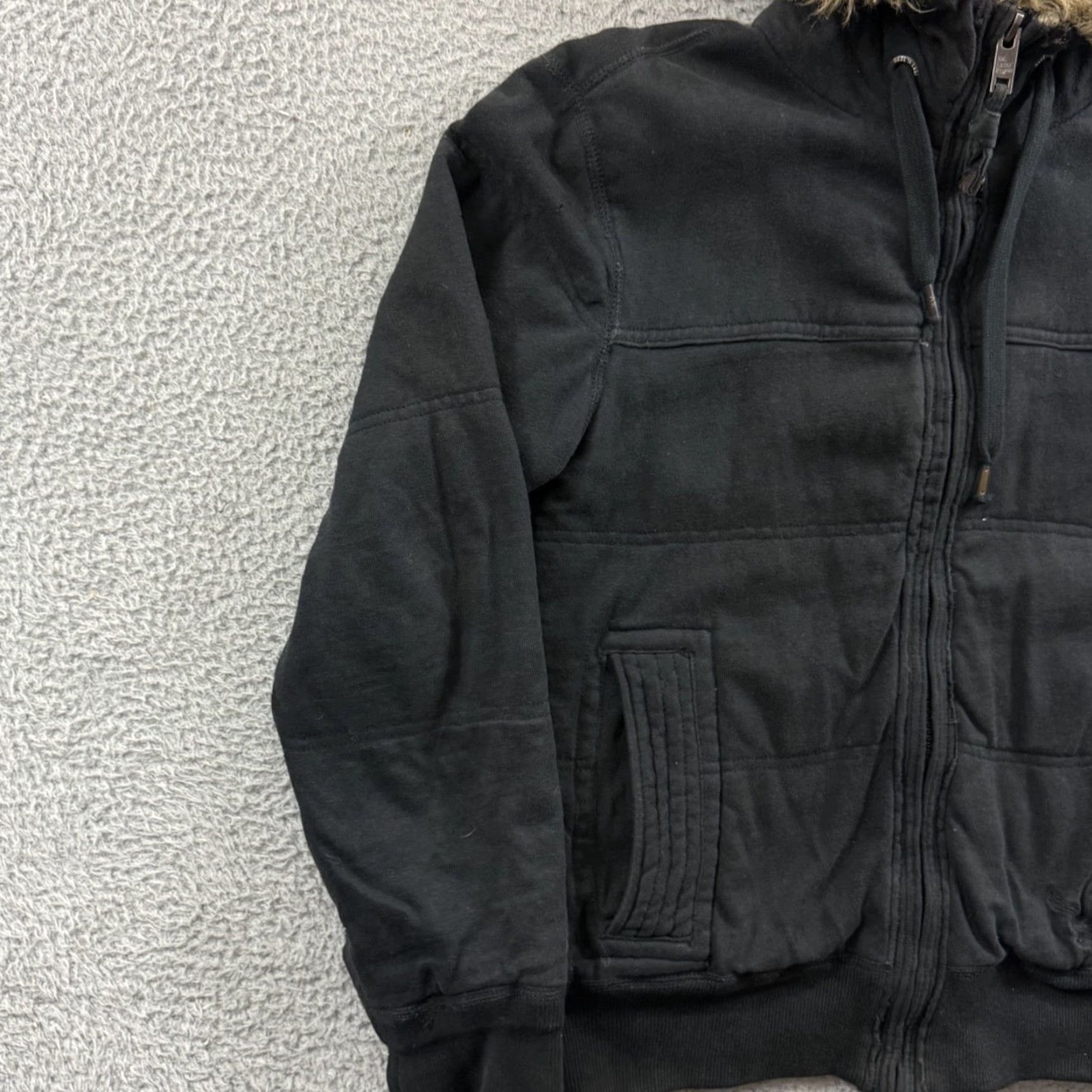 American Eagle Outfitters VINTAGE American Eagle Jacket Mens M Black Hooded Zip Bomber Jacket Outdoor Y2K Size US M / EU 48-50 / 2 - 4 Thumbnail