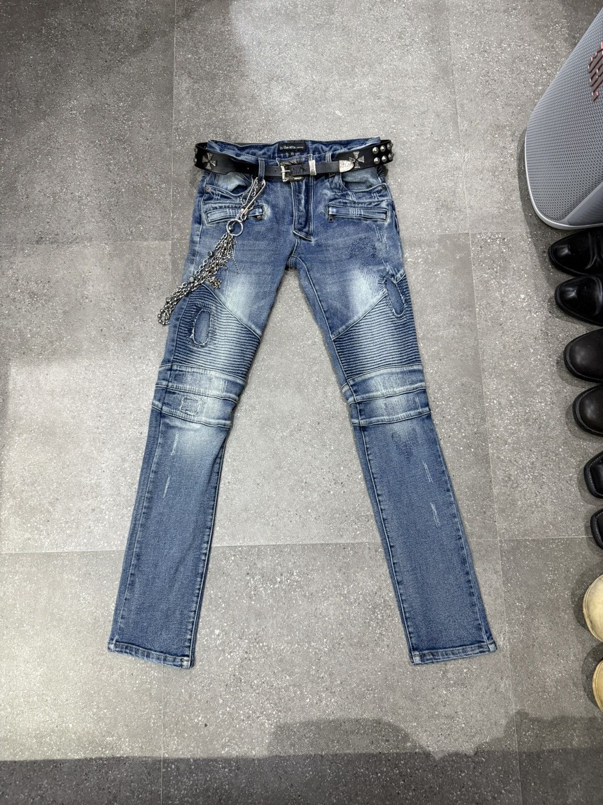 In The Attic In the attic homme denim biker pants Size US 30 / EU 46 - 1 Thumbnail