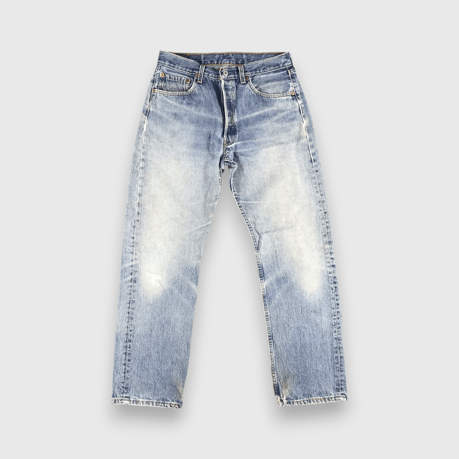 90s Vintage Light Wash Levis 501 Jeans-J2194