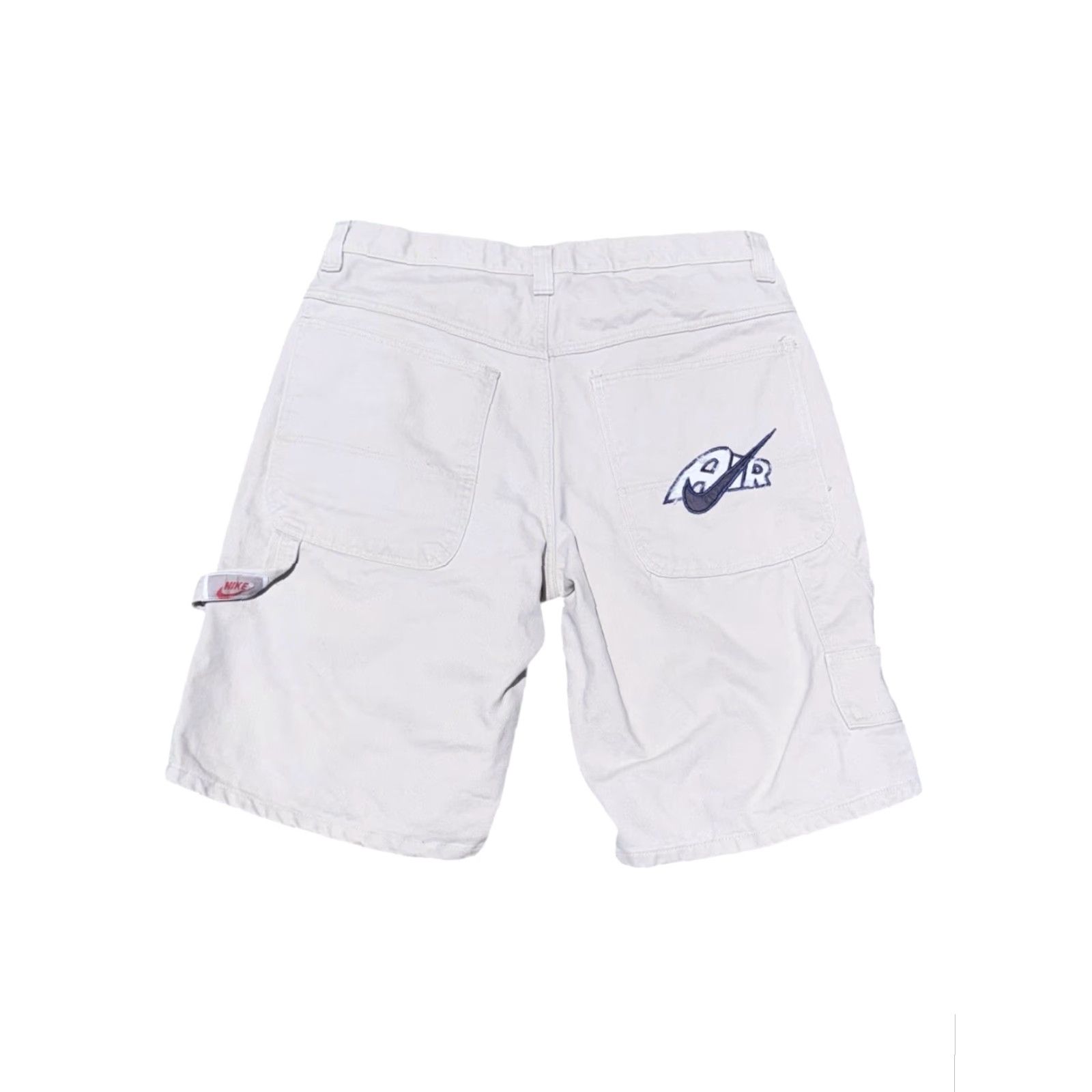 Nike VINTAGE Nike Cargo Shorts Men 38 Beige 90s Embroidered RARE Air Uptempo Y2K Style Size US 38 / EU 54 - 2 Thumbnail