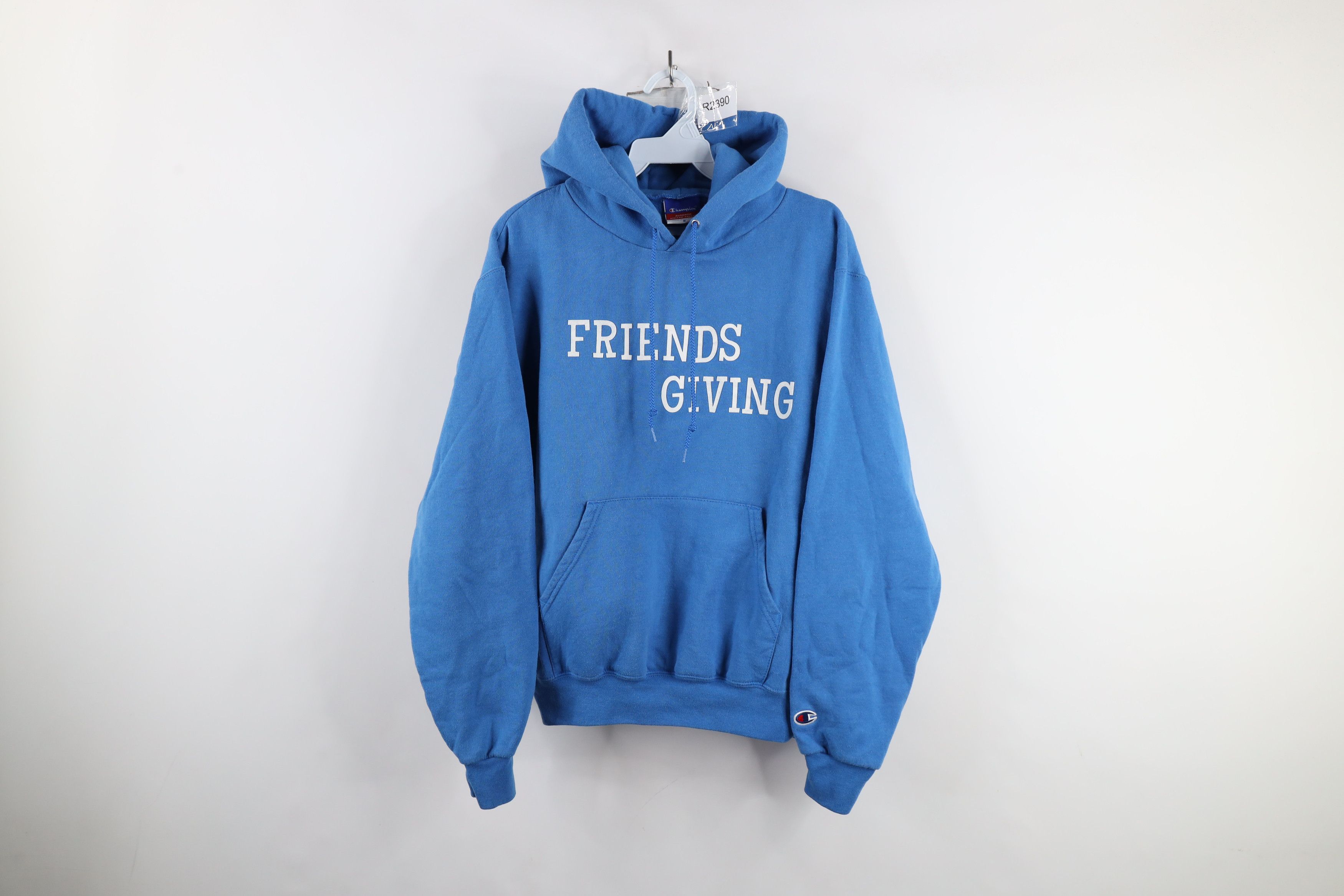 Champion × Vintage Vintage 90s Champion Spell Friends Giving Hoodie Sweatshirt Size US S / EU 44-46 / 1 - 1 Thumbnail