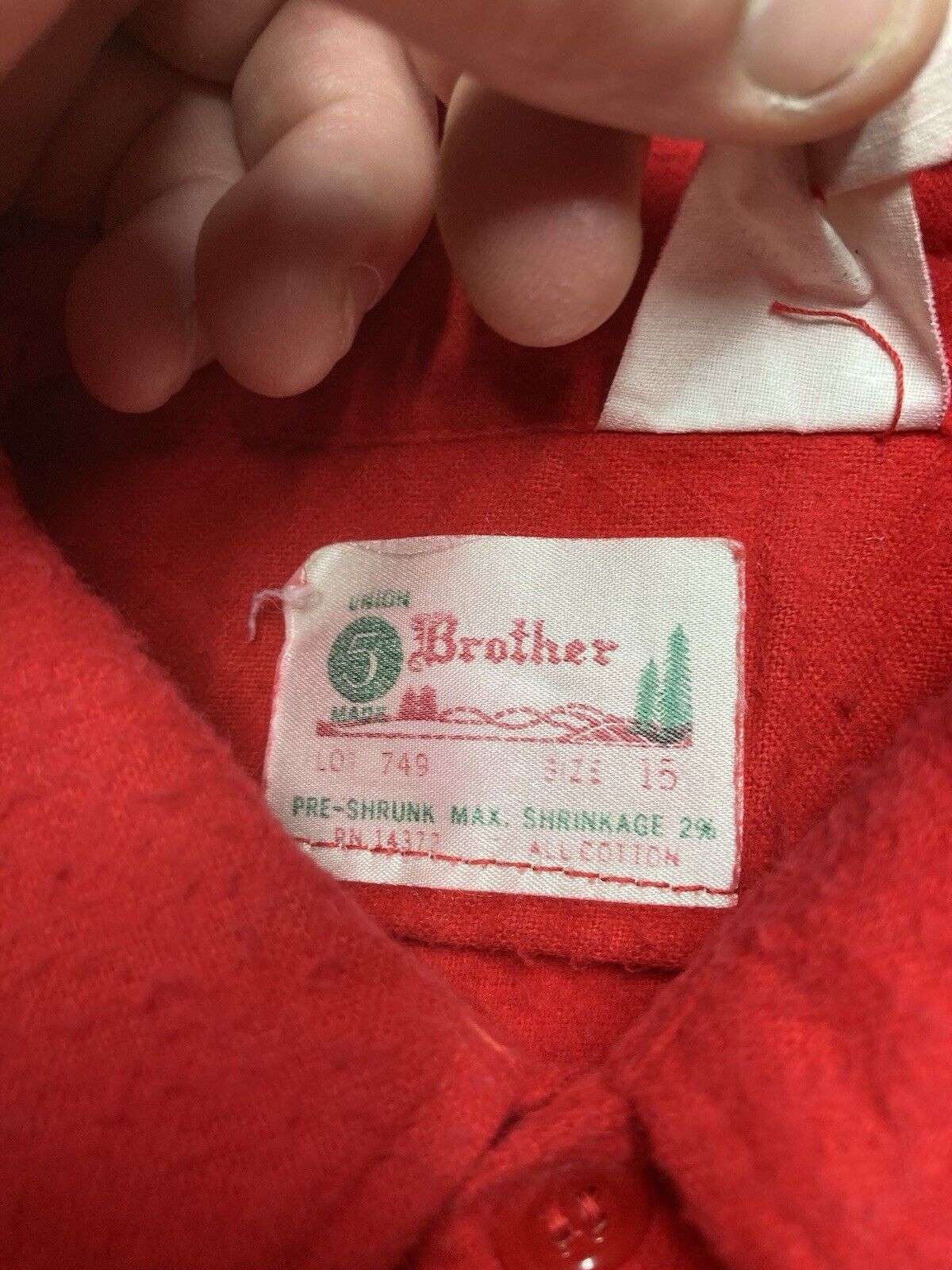 FiveBrother × Vintage 60s five brother chamois work shirt brushed cotton flannel M Size US M / EU 48-50 / 2 - 3 Thumbnail