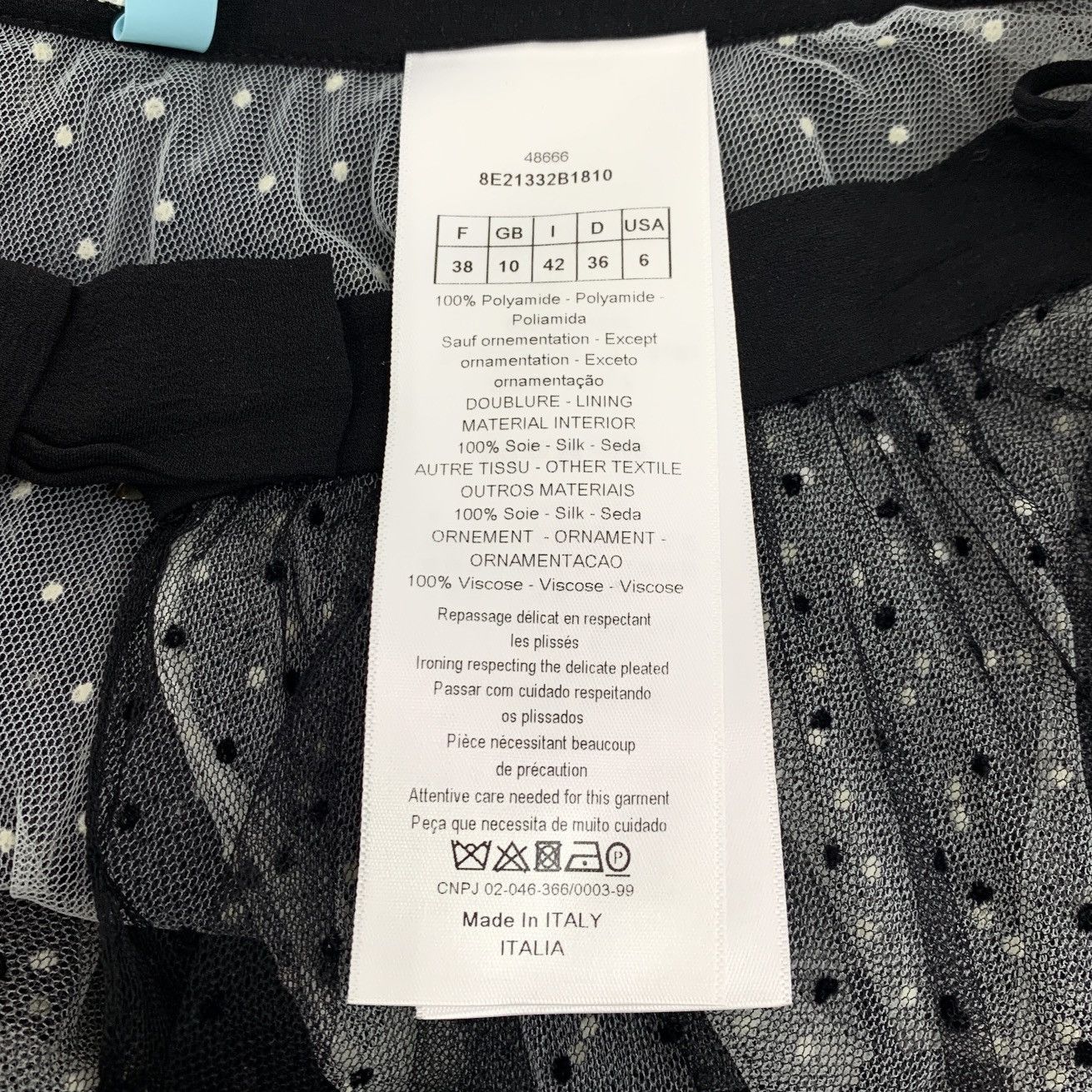 Dior Dior Black Polka Dot Mulberry Silk Mesh Casual Halter Dress Size 27" / US 4 / IT 40 - 6 Thumbnail
