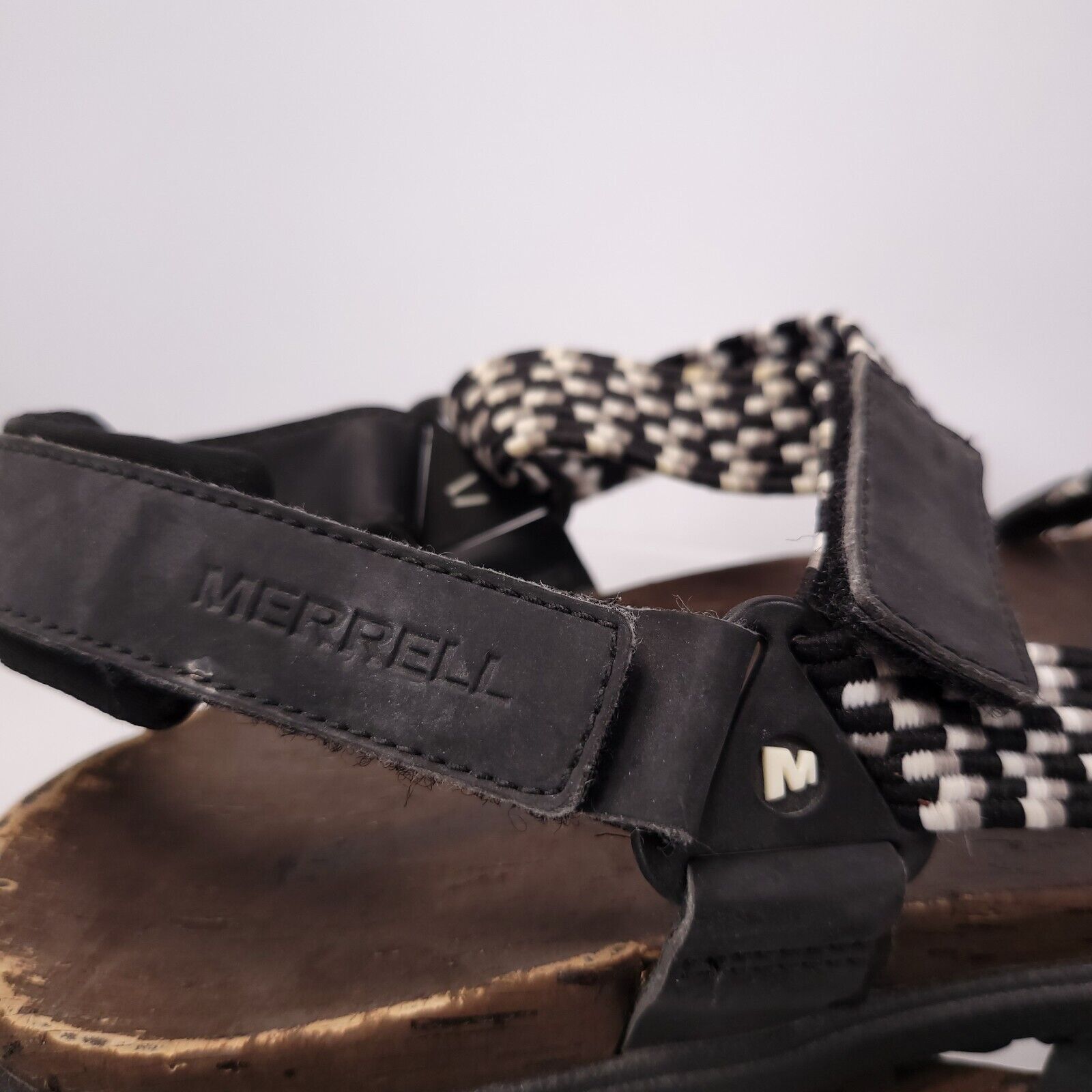 Merrell Merrell Ankle Strap Sandal Womens Size 11 Black White Gray Size US 11 / IT 41 - 8 Thumbnail