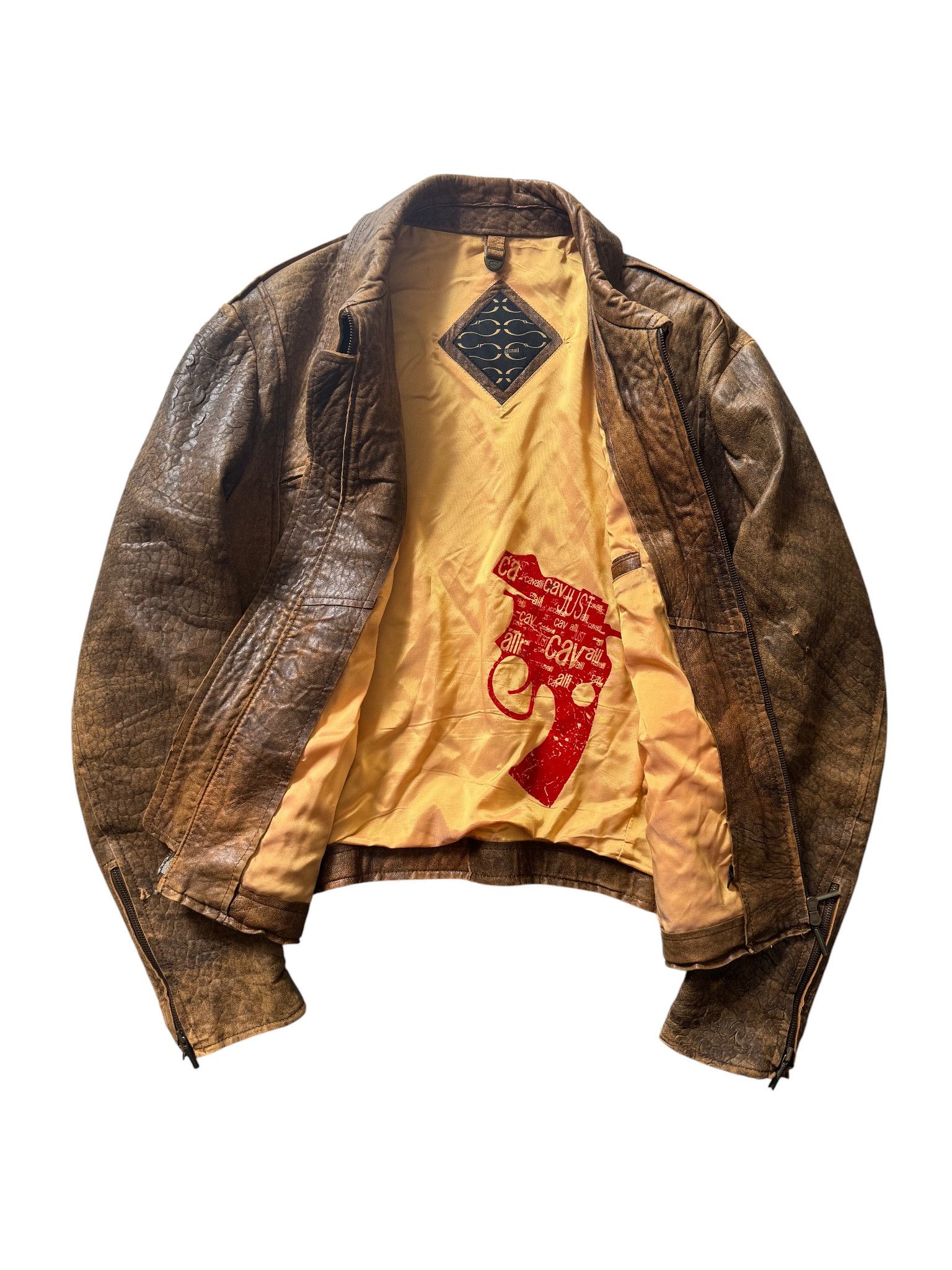 Just Cavalli ARCHIVE A/W 2005 LEATHER JACKET Size US M / EU 48-50 / 2 - 2 Thumbnail