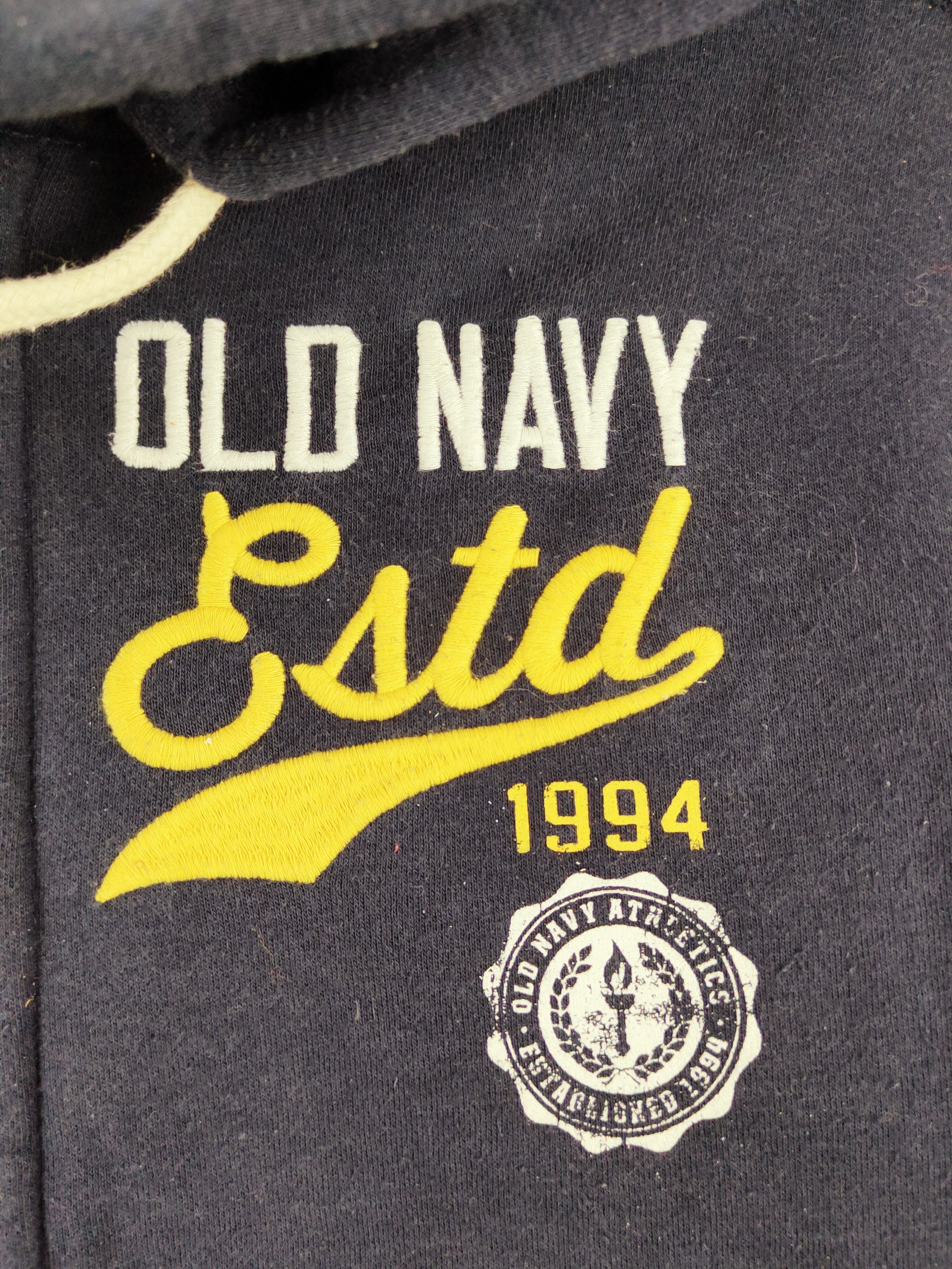 Japanese Brand Old Navy Dark Blue Hoodie Sweaters #W421 Size US XS / EU 42 / 0 - 5 Thumbnail
