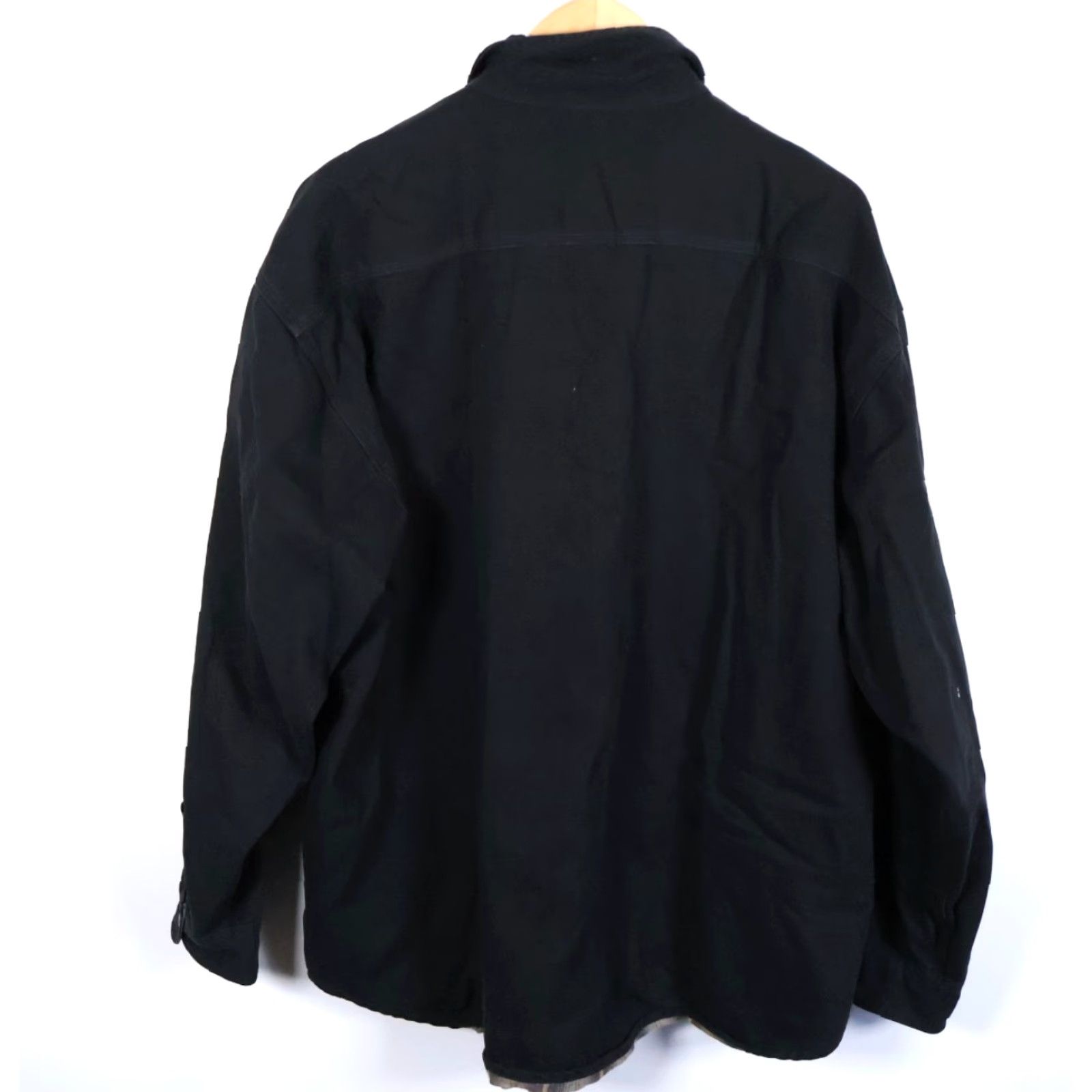 Carhartt Carhartt Jacket 2XL Black Canvas Flannel Lined Bomber Shirt Coat Workwear Mens S96BLK Size US XXL / EU 58 / 5 - 3 Thumbnail