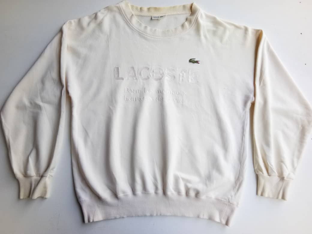 Japanese Brand × Lacoste × Vintage Vintage Chemise Lacoste Pour Les Moments Hereux De La Vie Size US XL / EU 56 / 4 - 1 Thumbnail