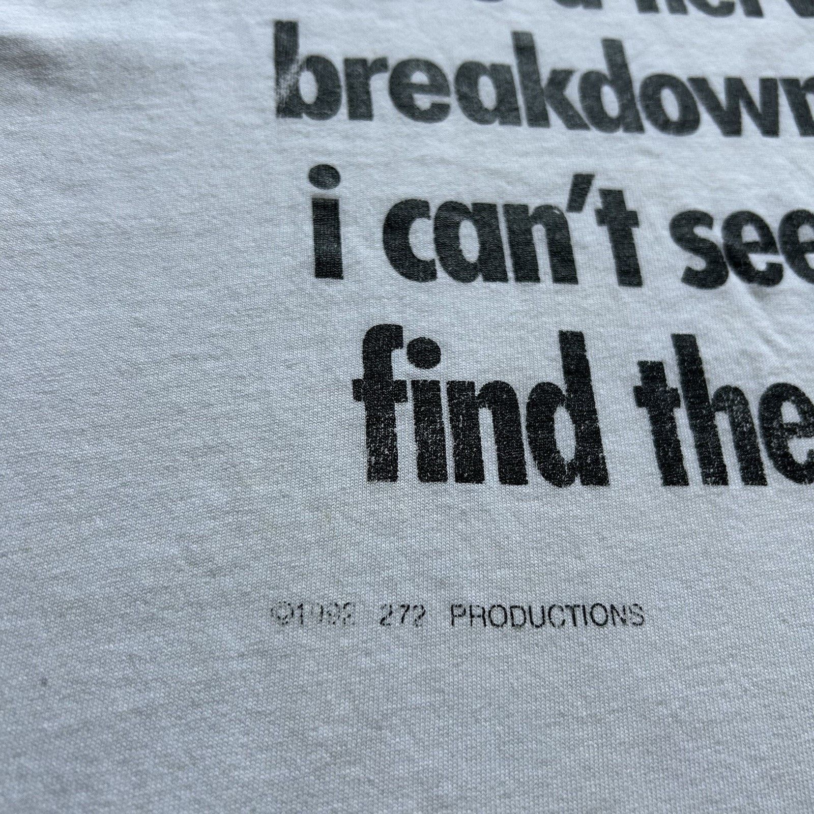 Fruit Of The Loom × Vintage Vintage Nervous Breakdown T-Shirt XL 90s Distressed Funny Size US XL / EU 56 / 4 - 3 Thumbnail