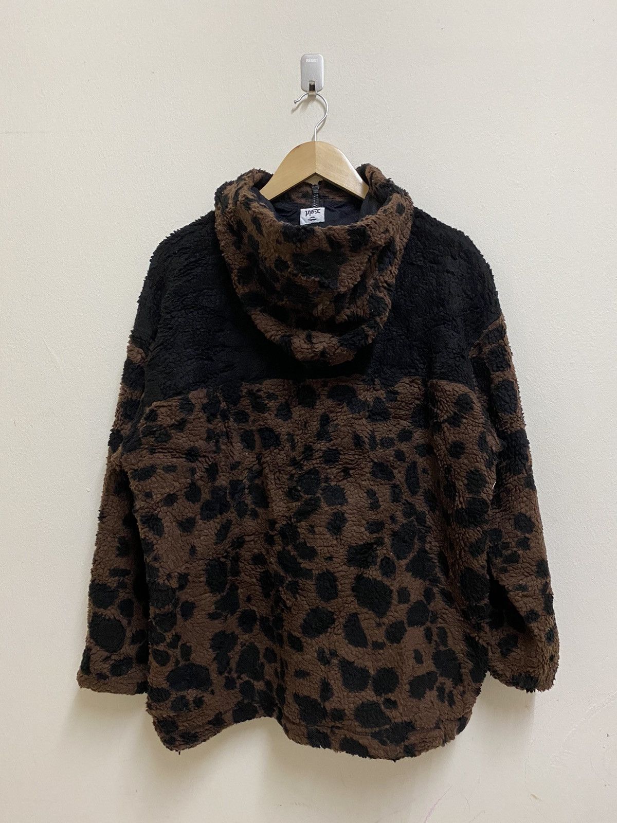 x girl leopard fleece hoody