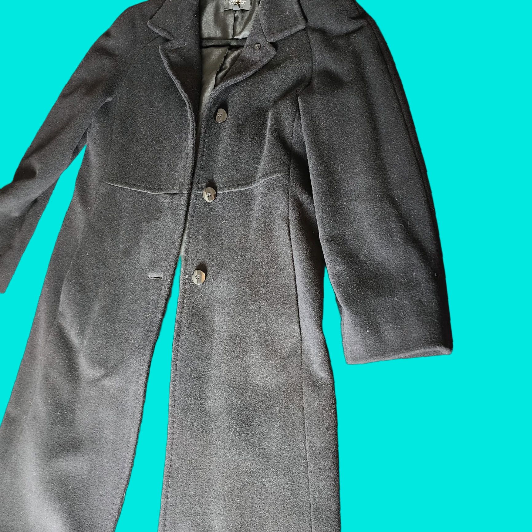 Doublet VINTAGE Ellen Tracy Jacket Overcoat Double-Breasted Cotton Black Long Coat Women 8 Adult Regular Size M / US 6-8 / IT 42-44 - 1 Thumbnail