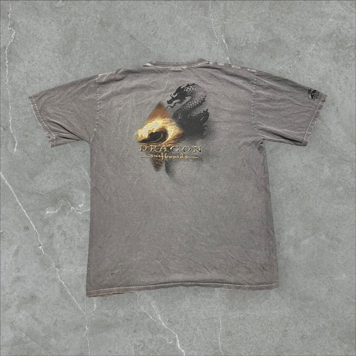 Vintage Thrashed Faded Dragon Surfboards tee Size US XL / EU 56 / 4 - 4 Thumbnail
